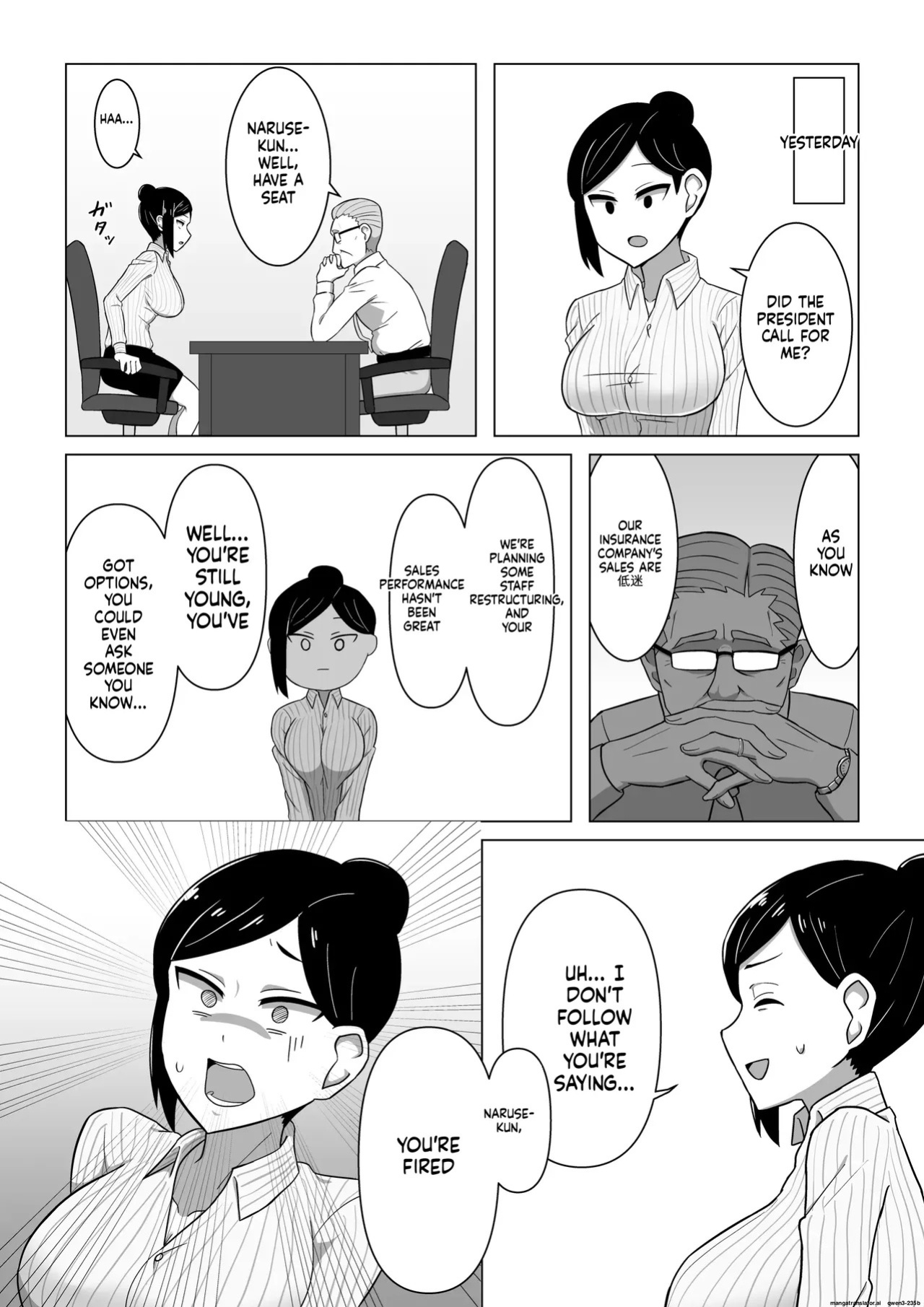 Seductive Life insurance saleswoman