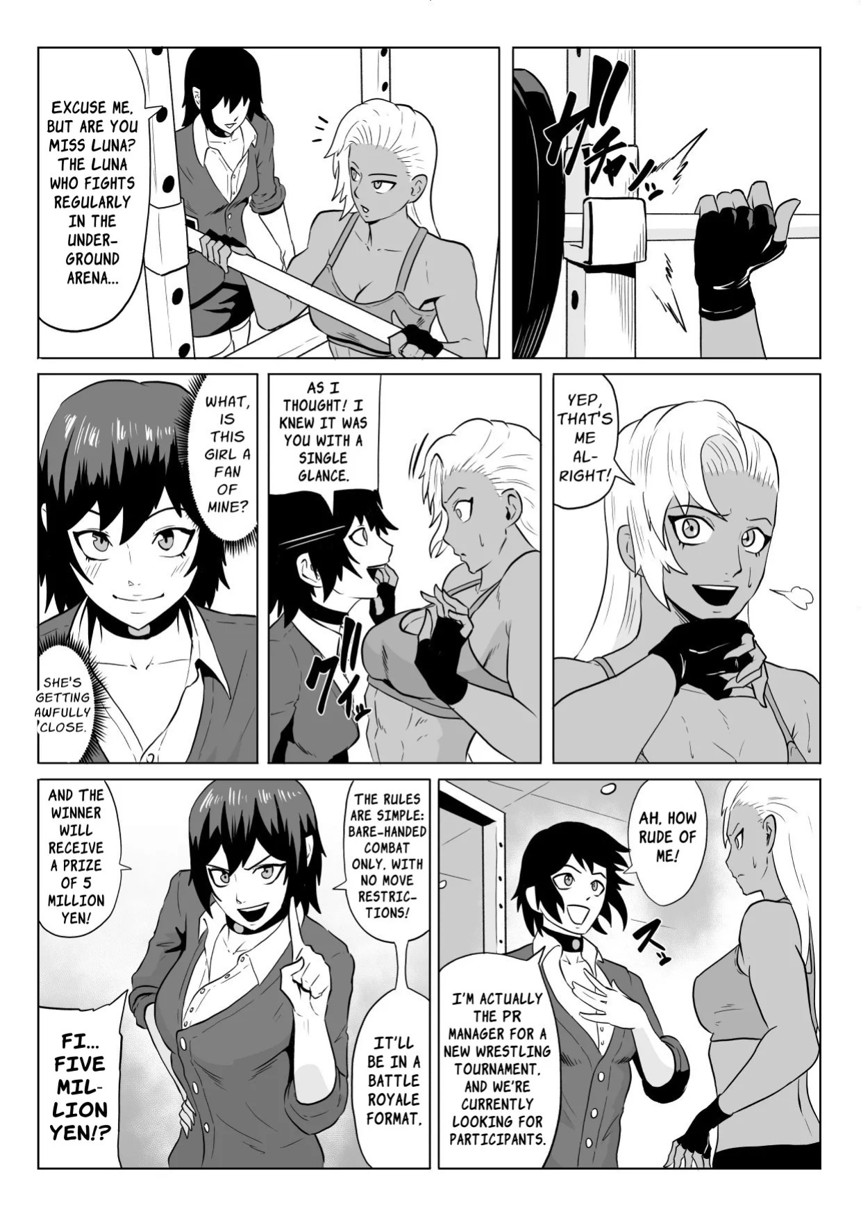 [Haru Tanuki-ya] Golden Wolf Luna Kutsujoku ProWres 1 | Golden Wolf Luna: Humiliating Pro Wresting 1 [English] [ApricotJam]