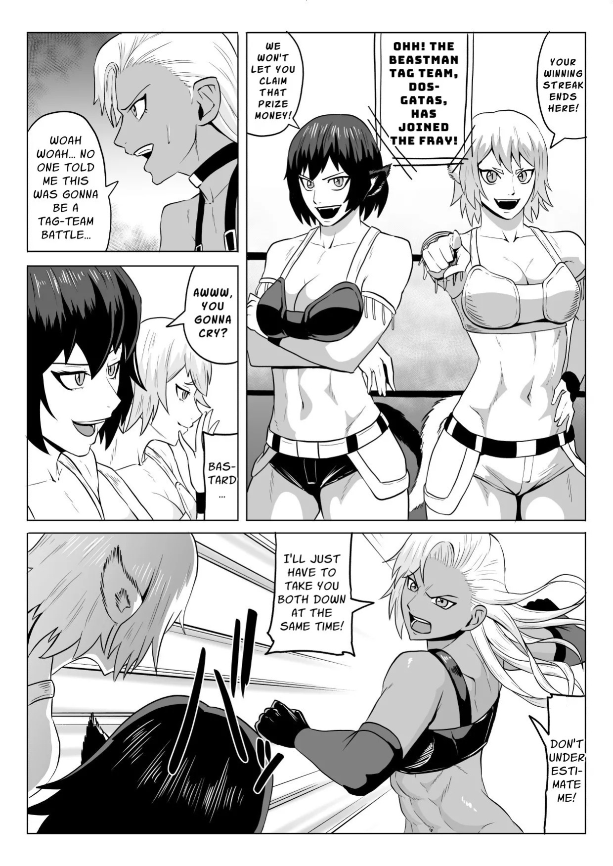 [Haru Tanuki-ya] Golden Wolf Luna Kutsujoku ProWres 1 | Golden Wolf Luna: Humiliating Pro Wresting 1 [English] [ApricotJam]