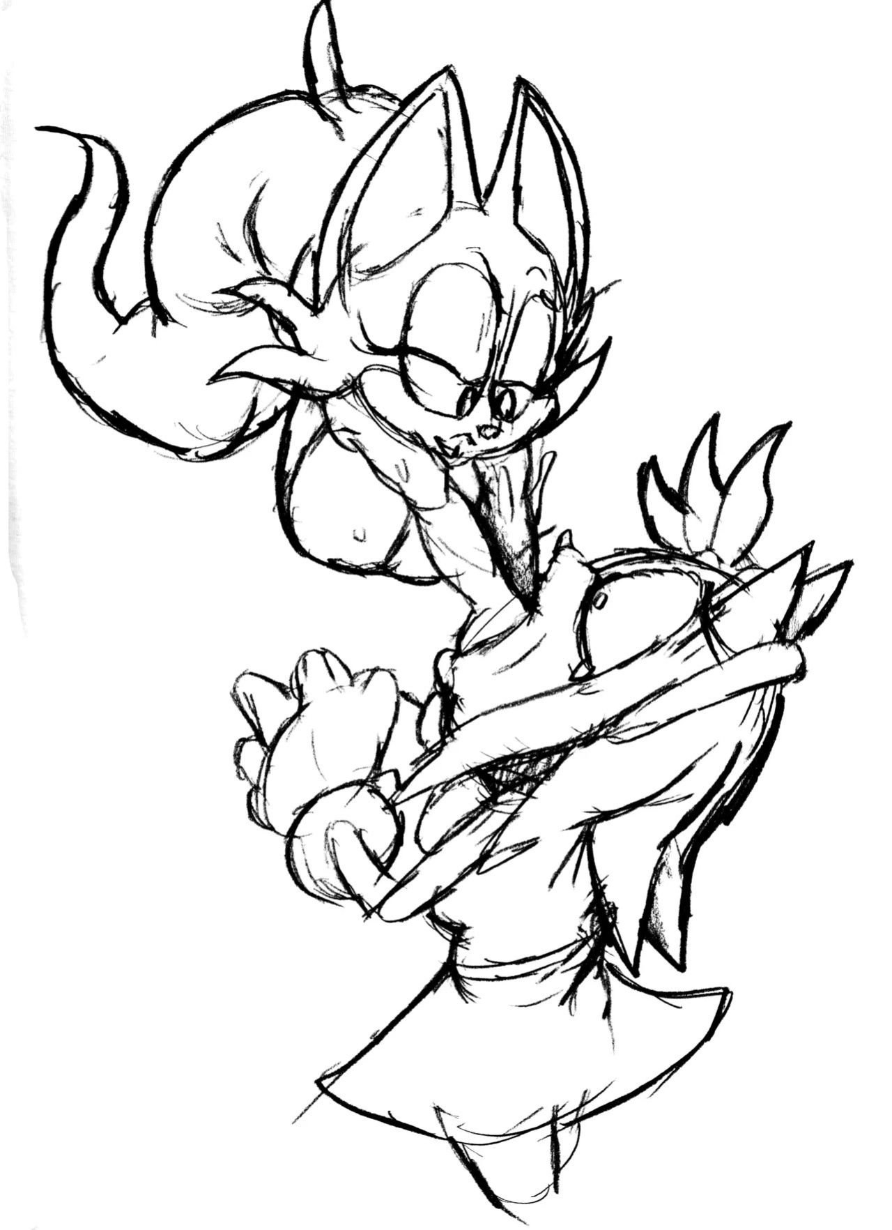 [DanHabikitiki] Rouge the Ghostly Bat Thief Doodles
