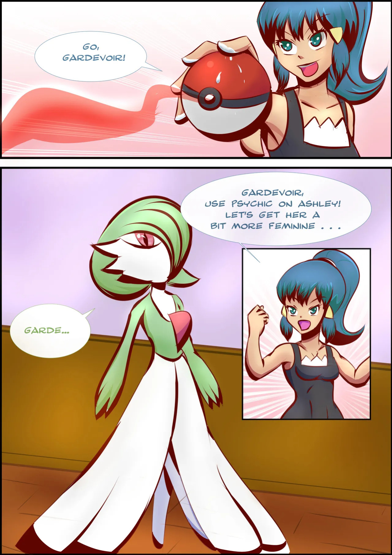 [Flechitas] Ashley and Dawn's Sexy Dress-up (Pokemon)