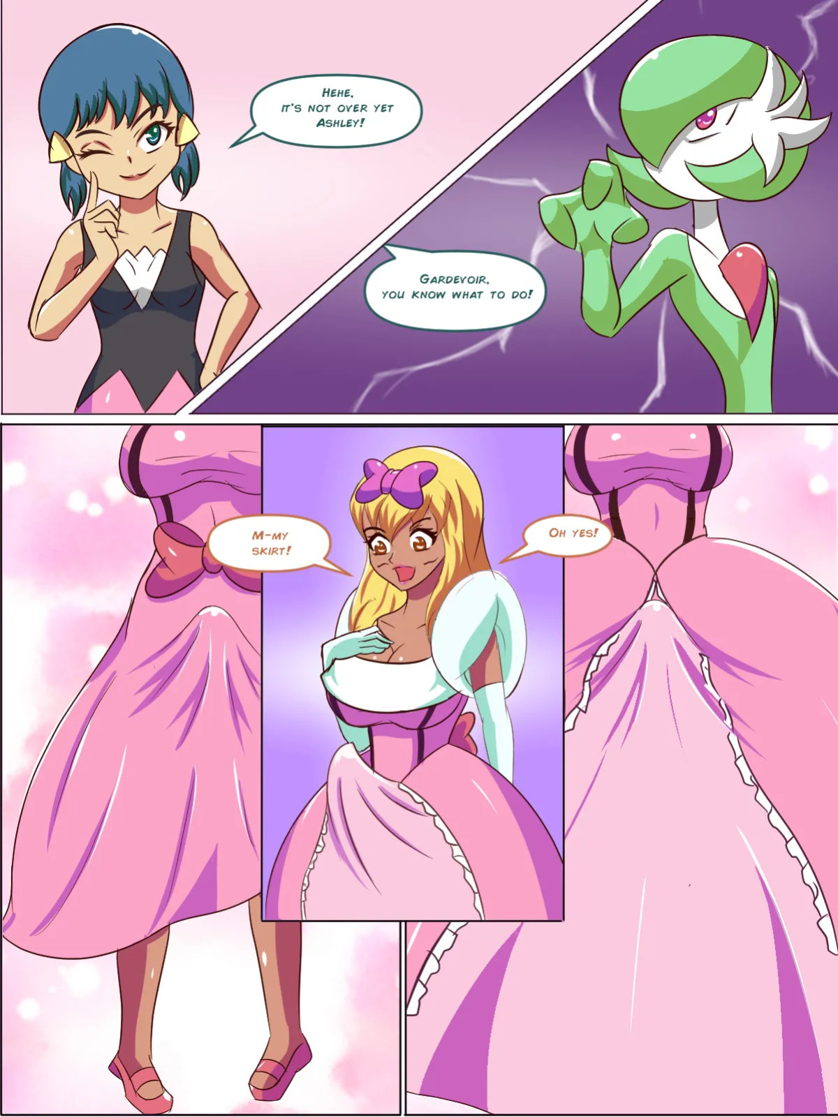 [Flechitas] Ashley and Dawn's Sexy Dress-up (Pokemon)