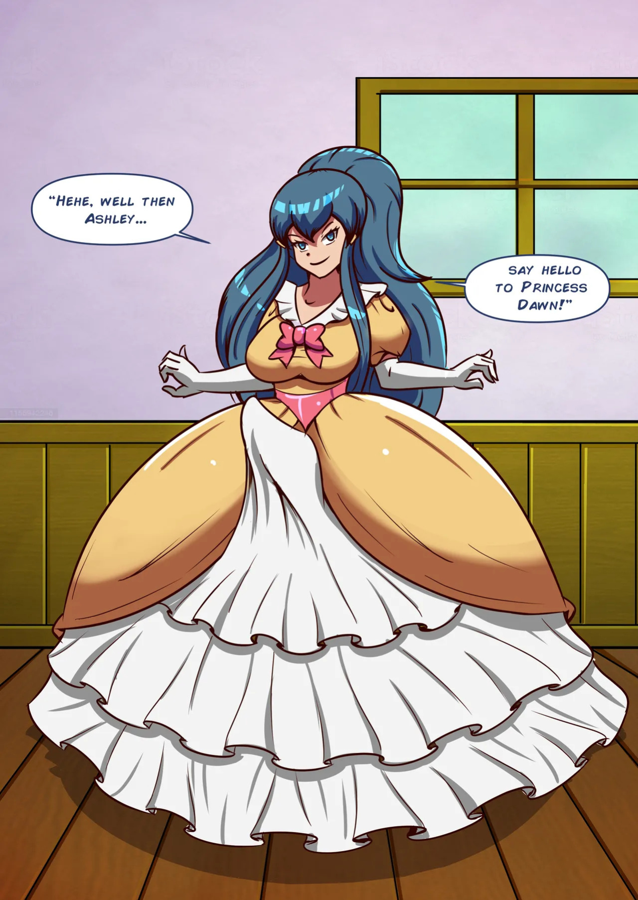 [Flechitas] Ashley and Dawn's Sexy Dress-up (Pokemon)