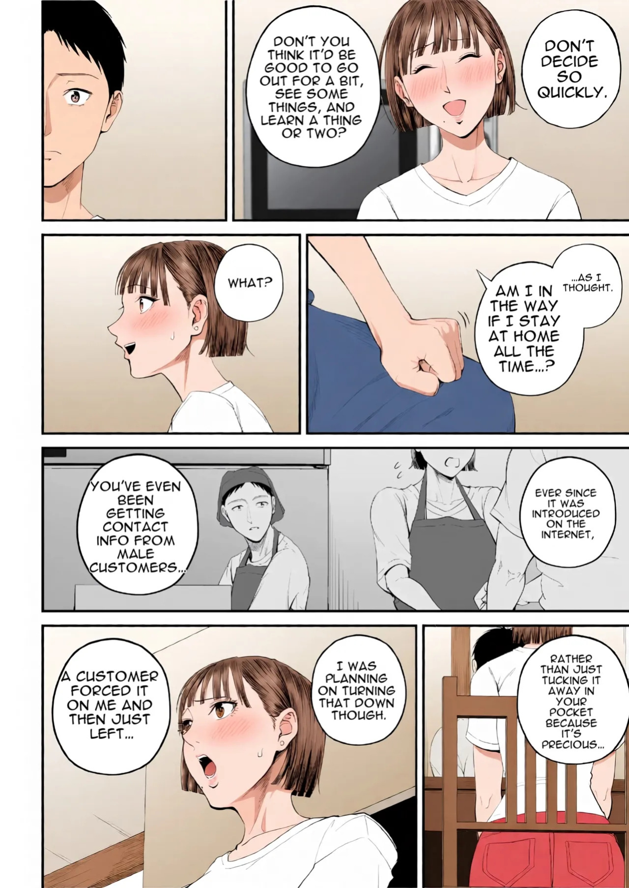 [Shiono Kou] Mother-Son Affair I really love my mom we're having sex today [English] [Colorized]