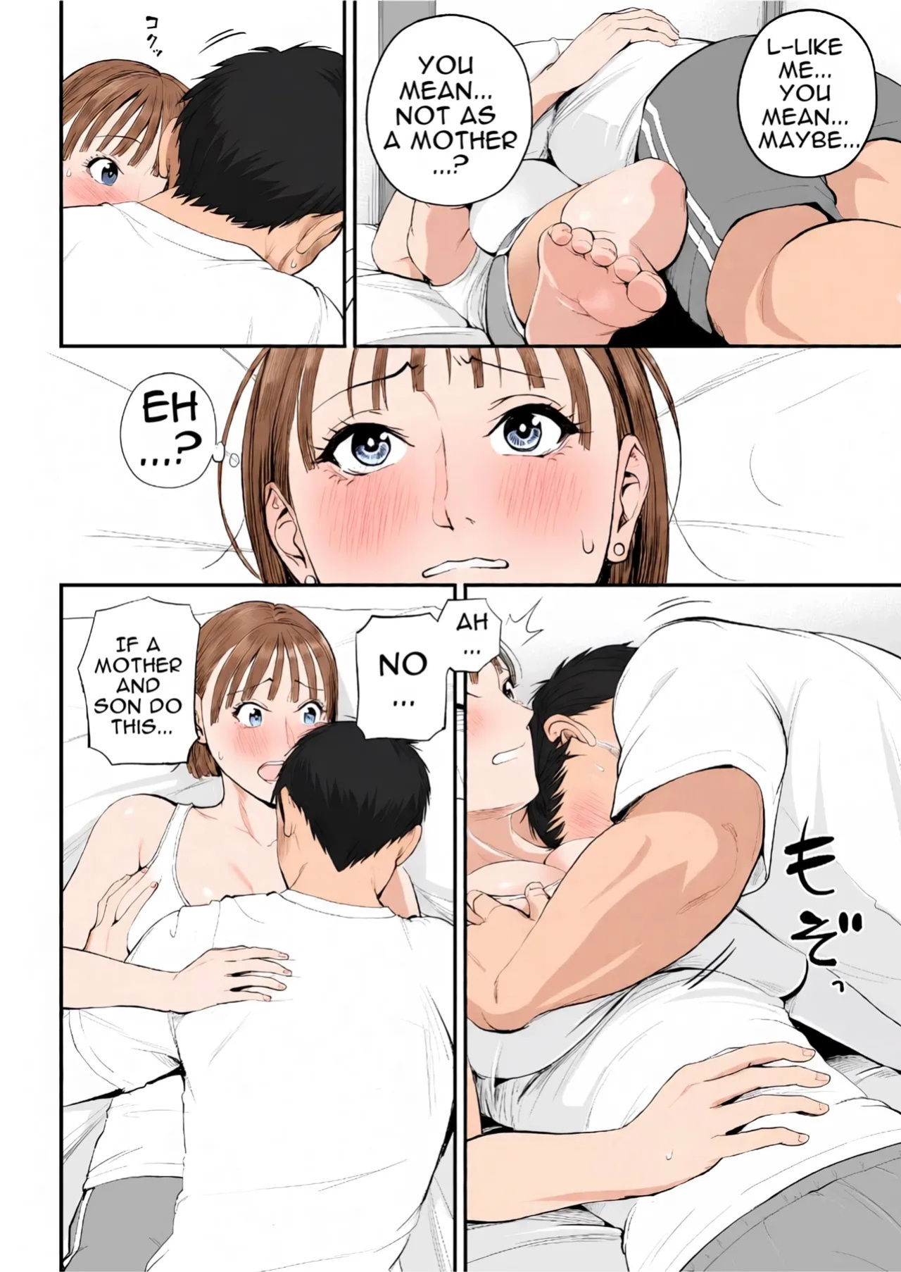 [Shiono Kou] Mother-Son Affair I really love my mom we're having sex today [English] [Colorized]