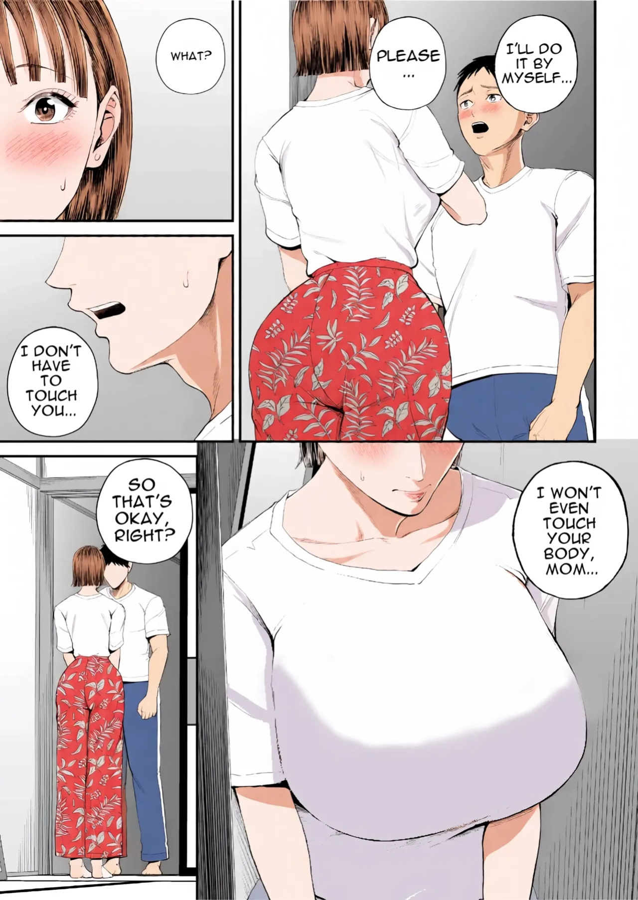 [Shiono Kou] Mother-Son Affair I really love my mom we're having sex today [English] [Colorized]