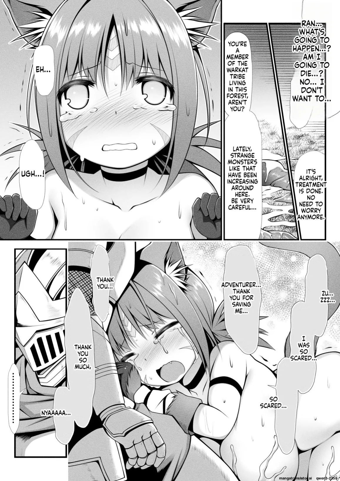 [Black Cocoon (Kuromayu)] Neko Karyuudo-chan wa Boukensha ni Akogareru (SCANMTL)