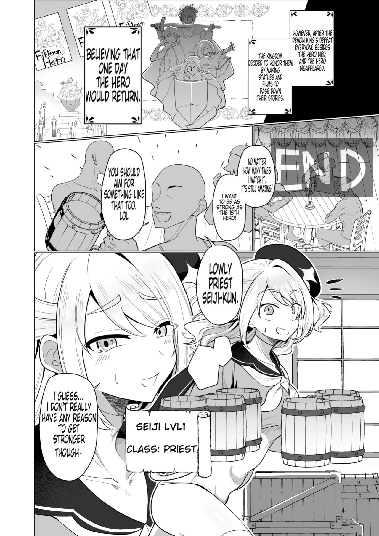 [Nanami no Tabi (Oniru)] Moto Saikyou Yuusha no Fushidara na Inkyo Seikatsu | The Lewd and Indecent Sex Life of the Former Greatest Hero [English] [MTL]