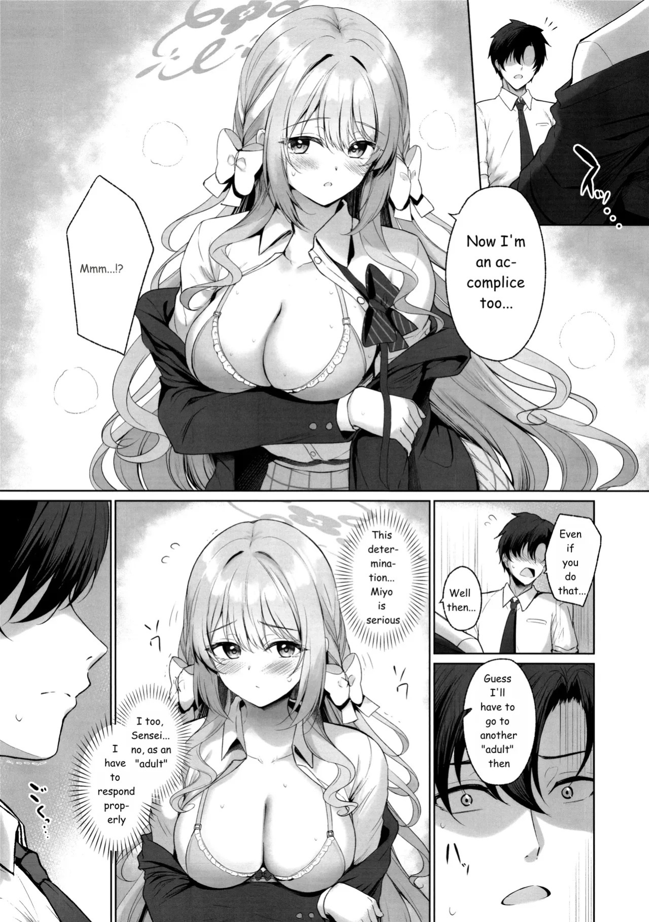 (C107) [Twilight Road (Tomo)] It's all Sensei's fault. But if it's "legal"... then it's okay. (Blue Archive) 【AI translation】