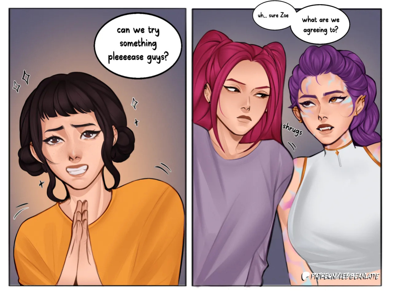 [Lesbeanlatte] Polytrix: Demon Heat go Boom (KPop Demon Hunters)