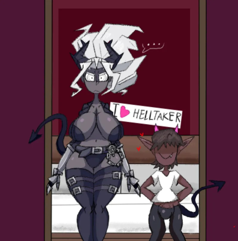 [ Coloringthecat ] A couple of demons having some fun or something like that. (Helltaker)