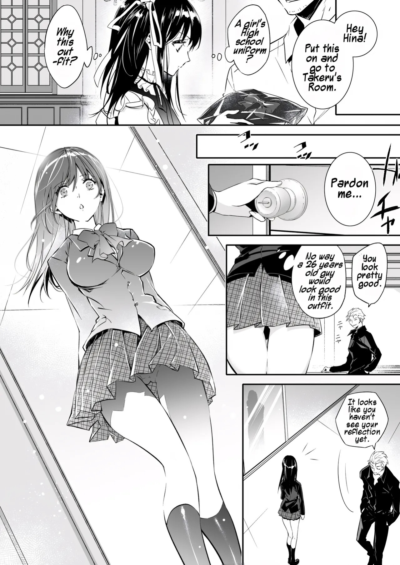 [Chijoku An (Cardinal)] Mesu Ochi no Kashaku ~Tsuma o Netotta Otoko no Seitenka Maid ni Sareta Seinen~ | A Fallen Woman's Remorse ~A Young Man Turned Into a Sex-Changed Maid by the Man Who Stole His Wife~ [English] [Maika]