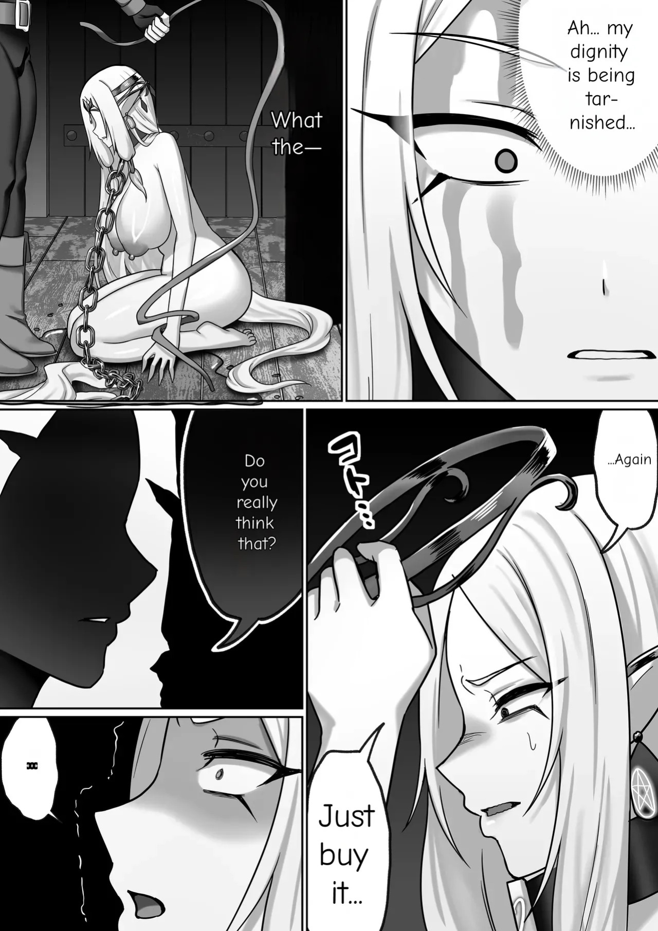 [Poki no Ie (Pochikin, Chinpoki)] "Zettai Osu" Kanzen Seifuku (Kairaku Izon) ~Bakunyuu Elf Joou ga Ochiru made~ | Until the Big-Breasted Elf Queen Falls [English]