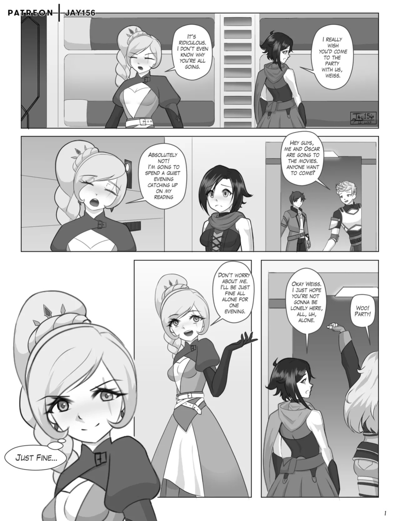 Atlas Dorm Adventures - Weiss' Evening Off (RWBY)