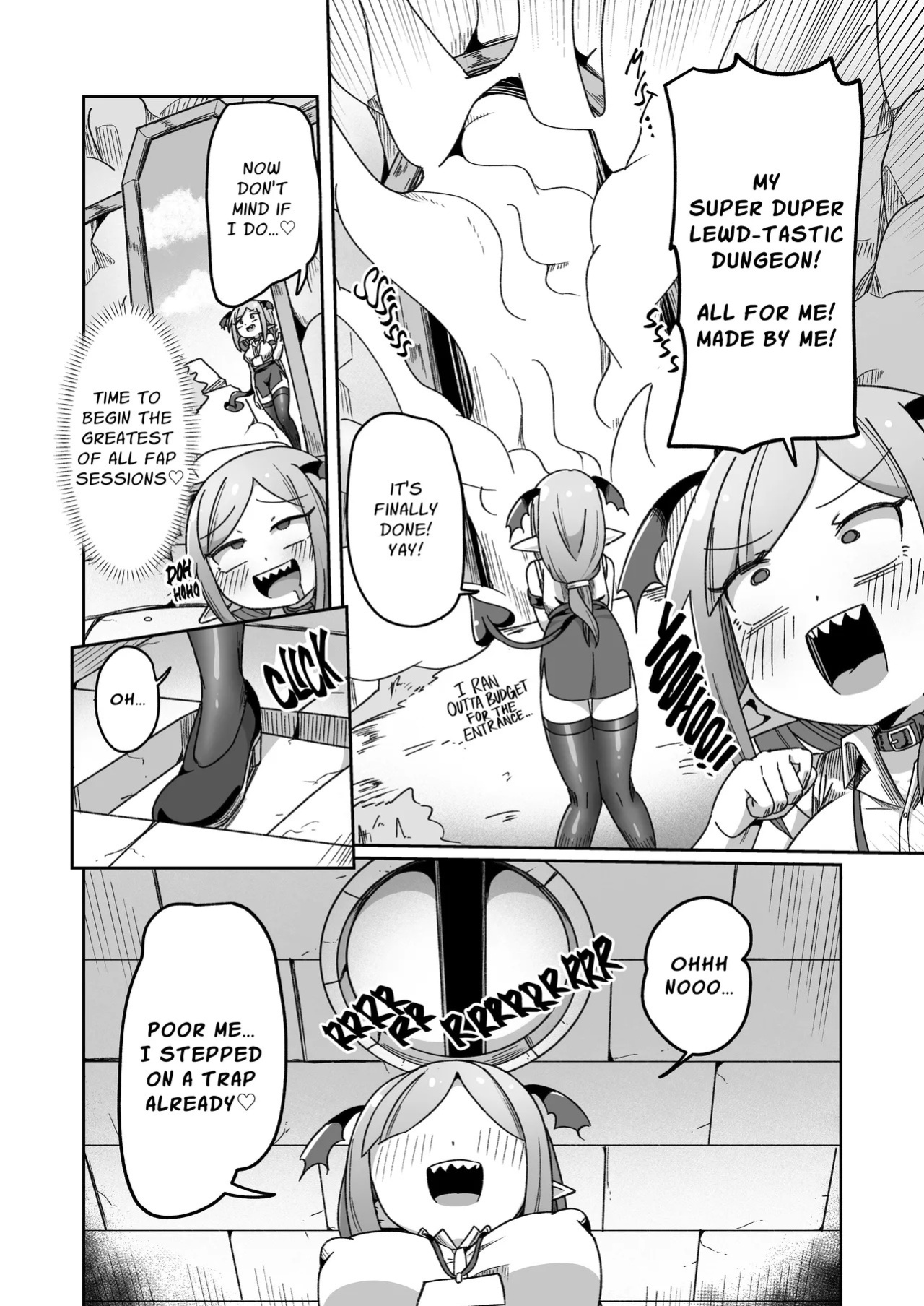 [Echie Kokufuku Aka (Monota)] Kaisha no Kane de Tsukutta Ero Dungeon de Soudai na Onani o Suru Monster Shain-chan | Embezzlement, Ho: Wagie Monster-chan Builds Her Very Own Goon Cave Dungeon [English] [grimalkin]