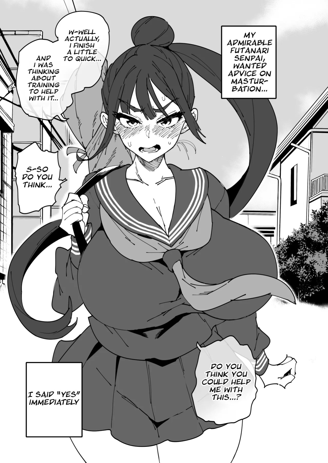 [NOTONE (Asakura Shimoichi)] Futanari Senpai Maji Sourou [English] [JBScans] [Digital]