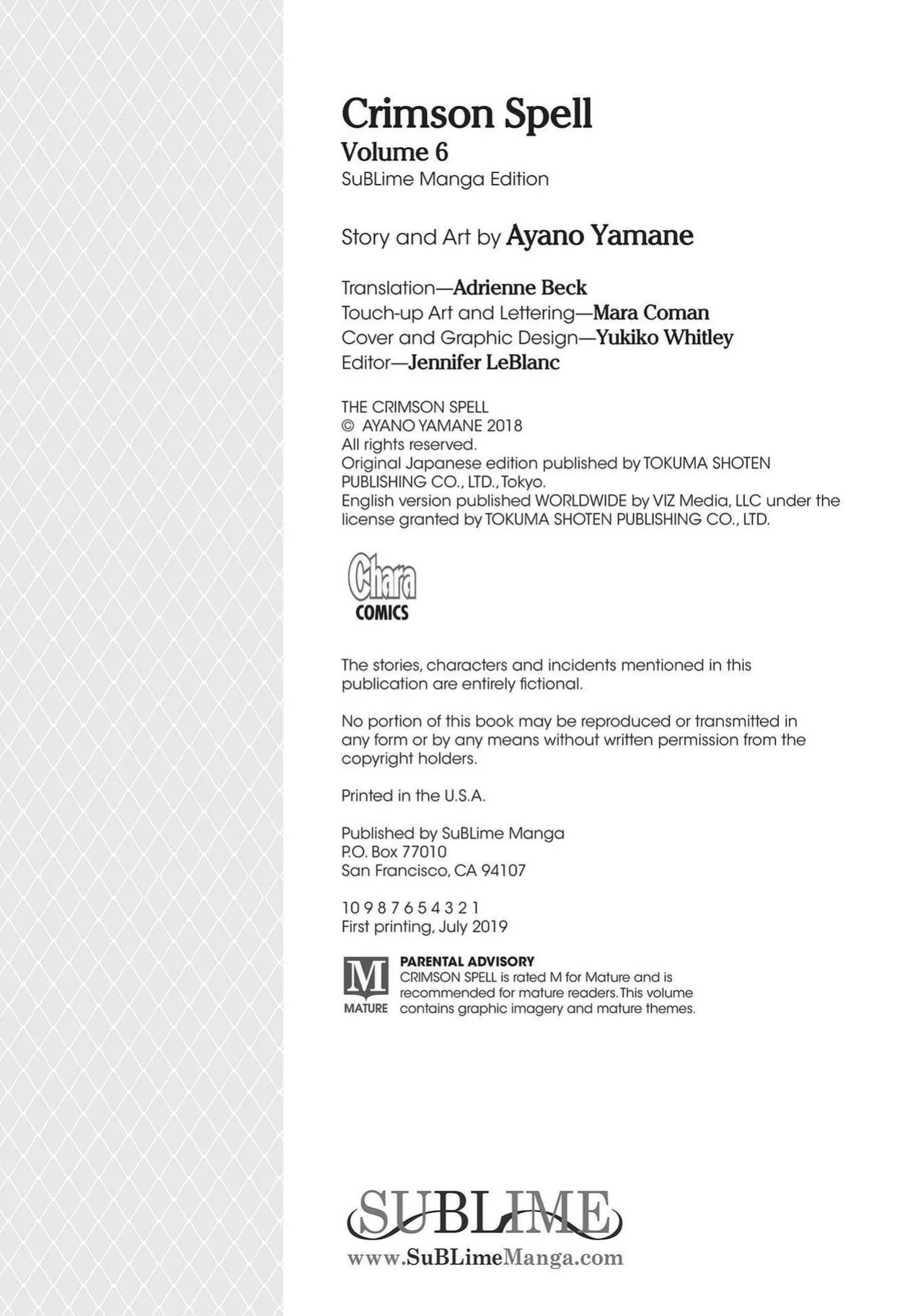 [Yamane Ayano] Crimson Spell, Vol. 6 {EN}