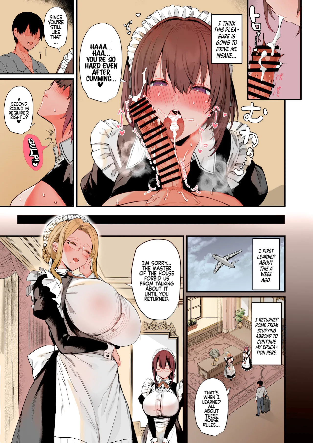 [Flock Blue (Blue_Gk)] Love Maid -Yasashikute Amaama na Kyonyuu Ero Maid San to SEX Shimakuru Ohanashi- [English] [Colorized] [Digital]