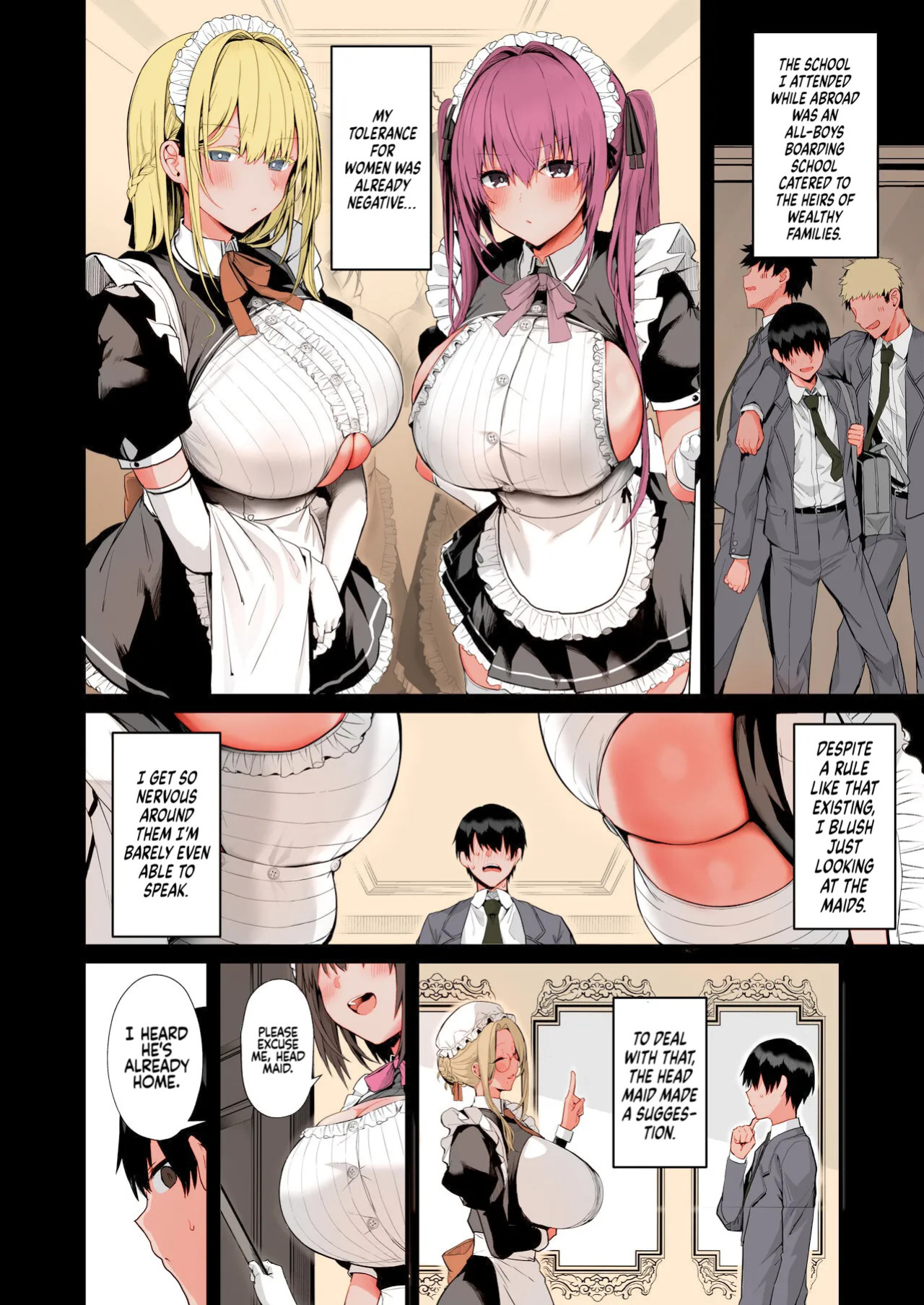 [Flock Blue (Blue_Gk)] Love Maid -Yasashikute Amaama na Kyonyuu Ero Maid San to SEX Shimakuru Ohanashi- [English] [Colorized] [Digital]