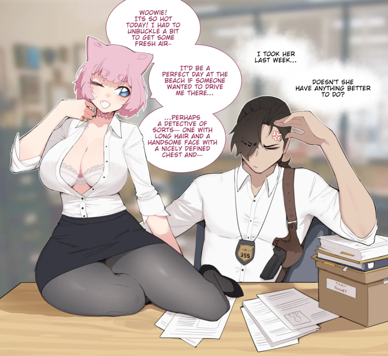 [Luxuriass] A story about a Detective and his undercover best friend (Mew)