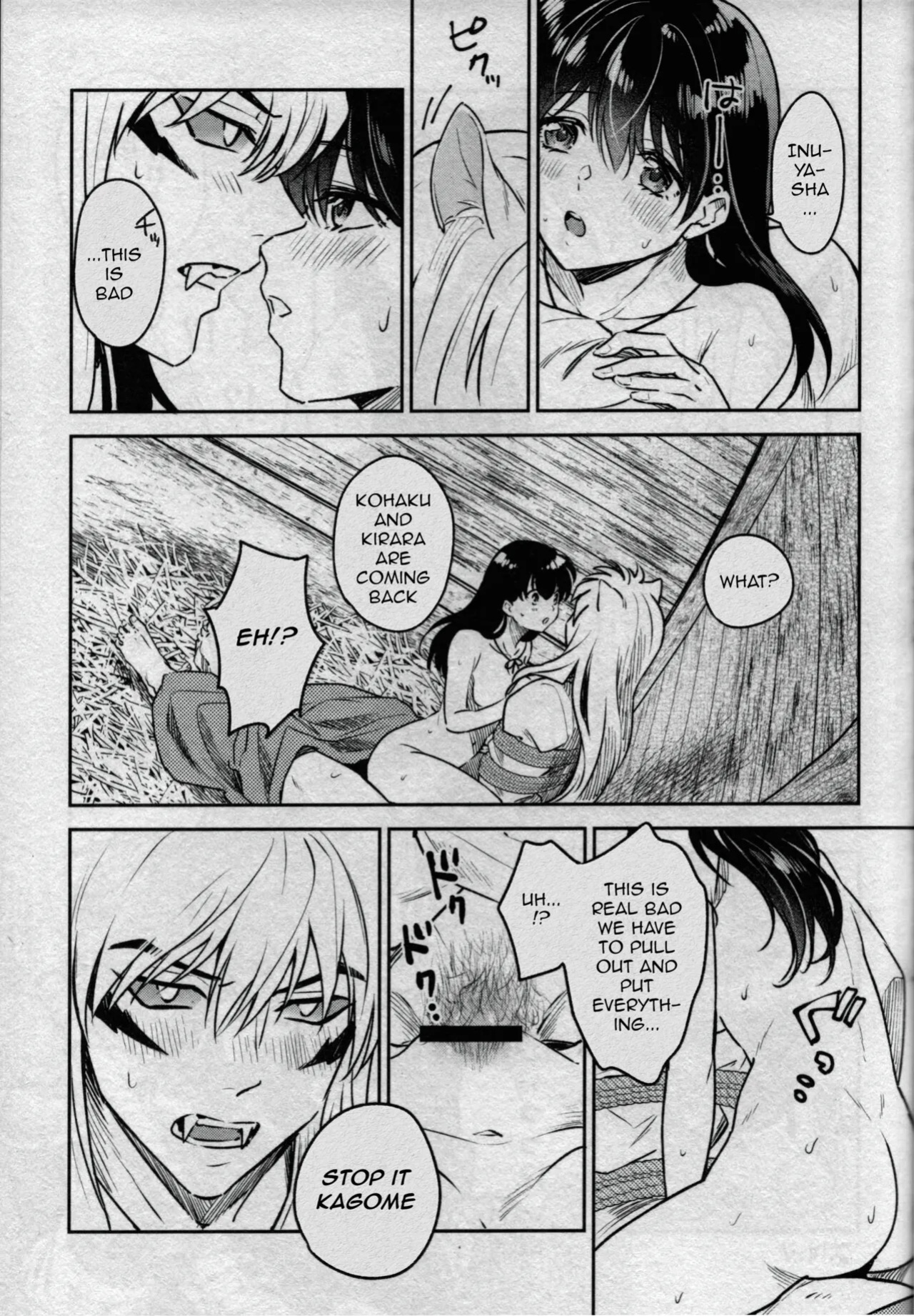 (SARK16) [Wanwano (Motobi)] Sengoku Makurazoushi Inu Kago Kinbaku Hen | Feudal Erotic Book Inukago Bondage Chapter (Inuyasha) [English]