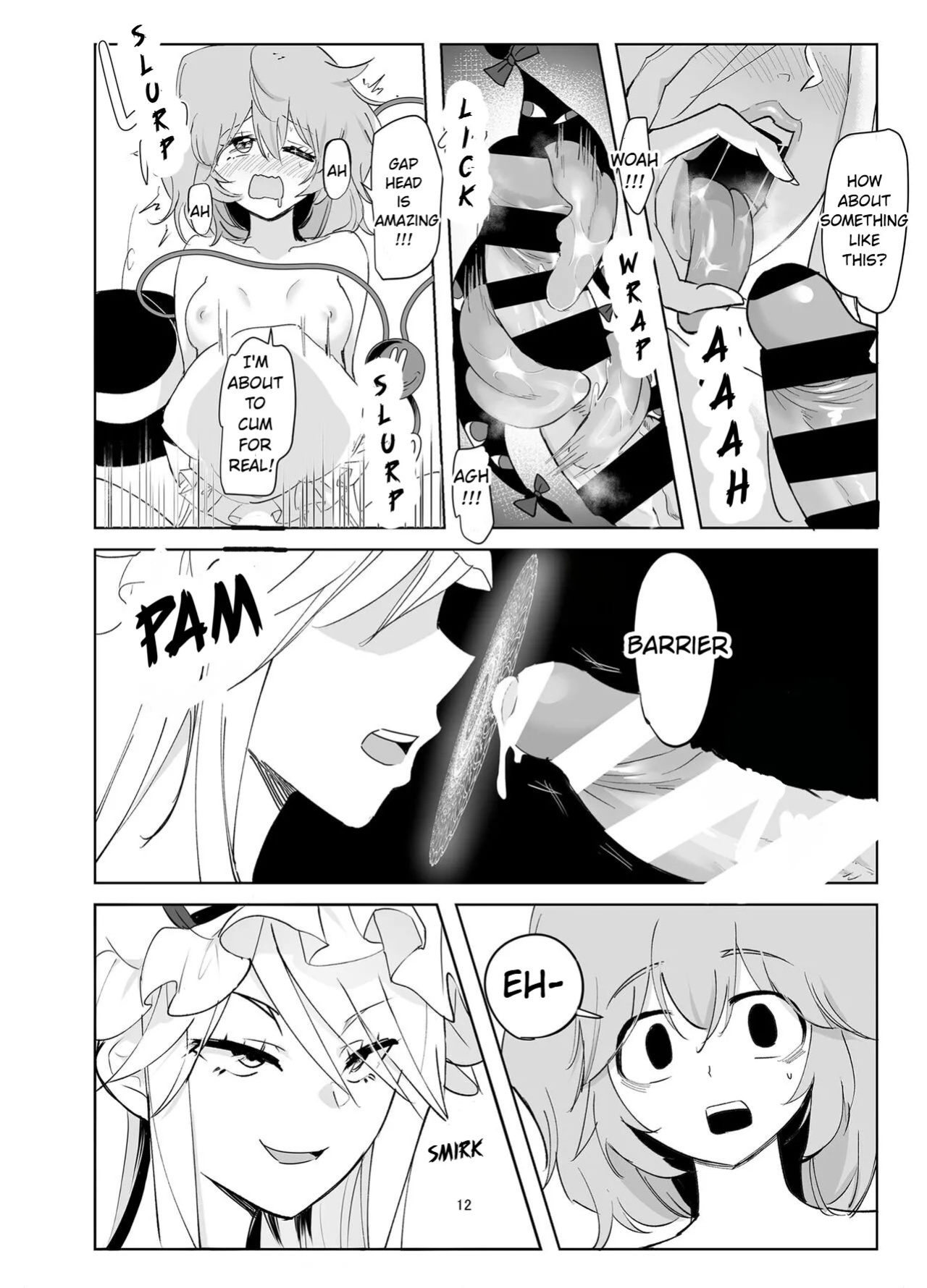 [Donut Ike (Hasunoue Baitsu)] Muishiki ni Muriyari ni | subconsciously and forcefully (Touhou Project) [English] [Digital]