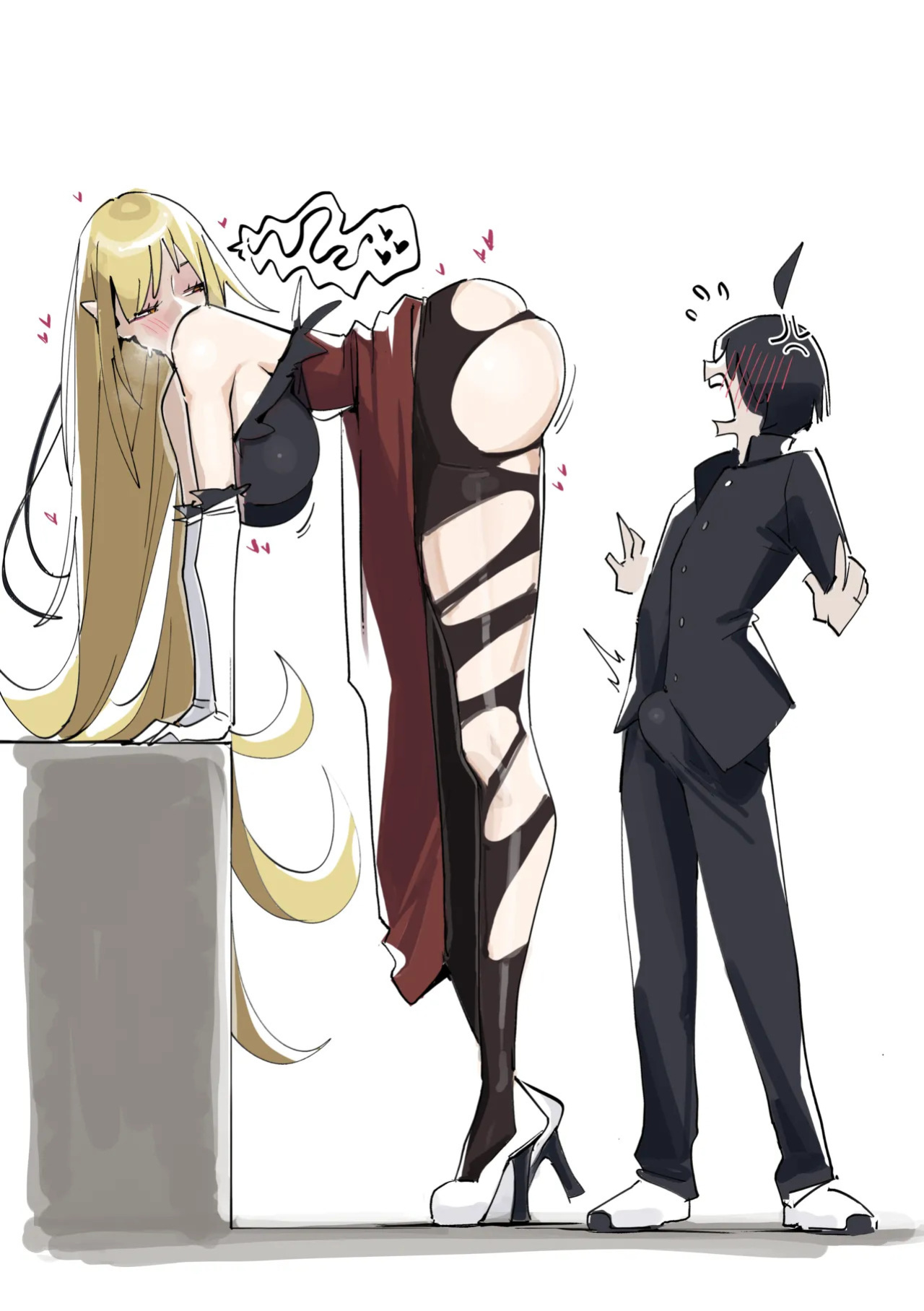 [ohkohaku] How Do I Reach That Height (Bakemonogatari) [English)