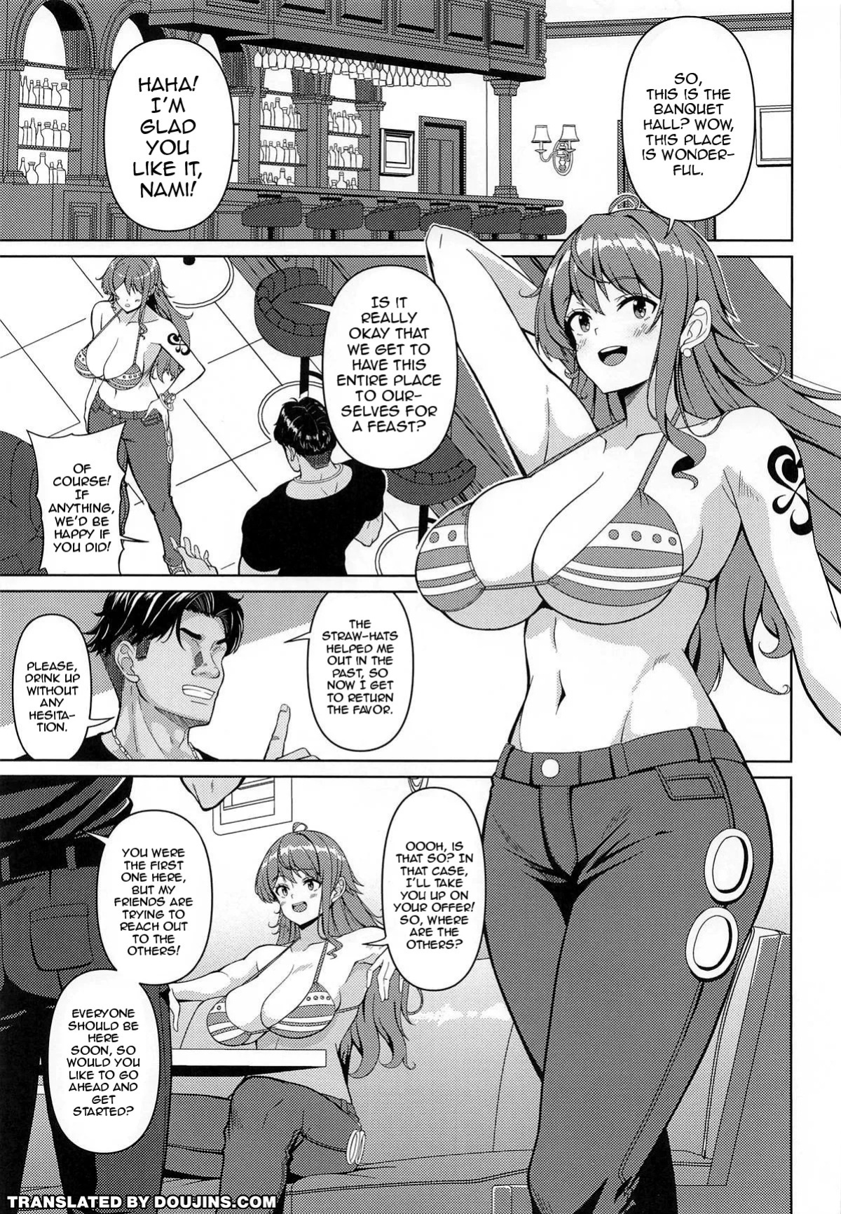 [BRAVE HEART petit] Kaizoku Kyounyuu - Utage | The Big Breasted Pirate and The Feast (One Piece) [English] {Doujins.com}