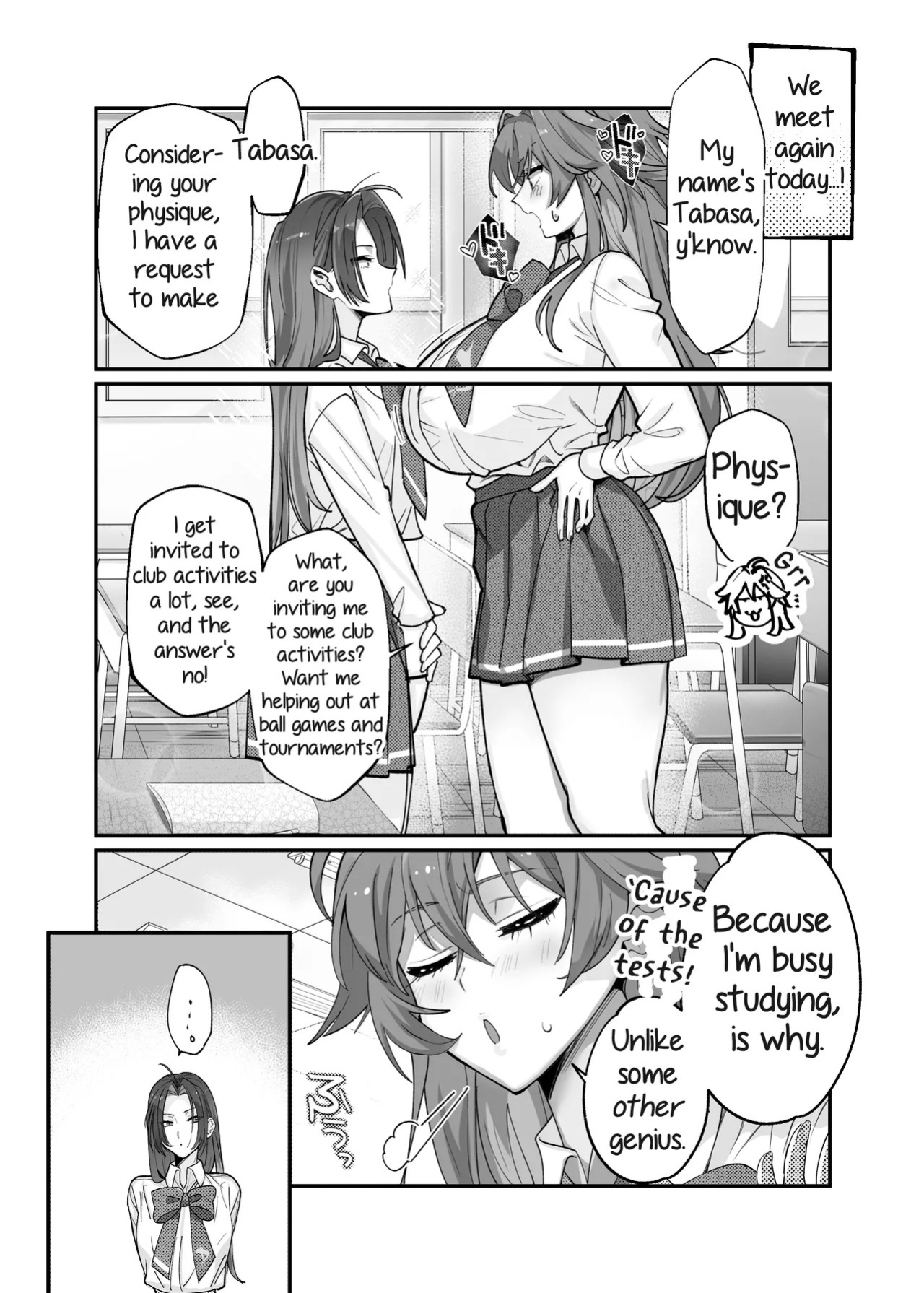 [The Devil You Know (Ihogawa)] Oogataken Joshi dakedo Nakami Chiwawa de Chikubi mo Yowai | She's a Large Dog-type, but Inside She's a Chihuahua and Weak at the Nipples [English] [Digital]
