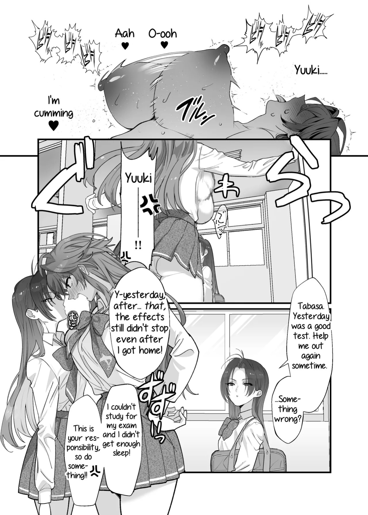 [The Devil You Know (Ihogawa)] Oogataken Joshi dakedo Nakami Chiwawa de Chikubi mo Yowai | She's a Large Dog-type, but Inside She's a Chihuahua and Weak at the Nipples [English] [Digital]