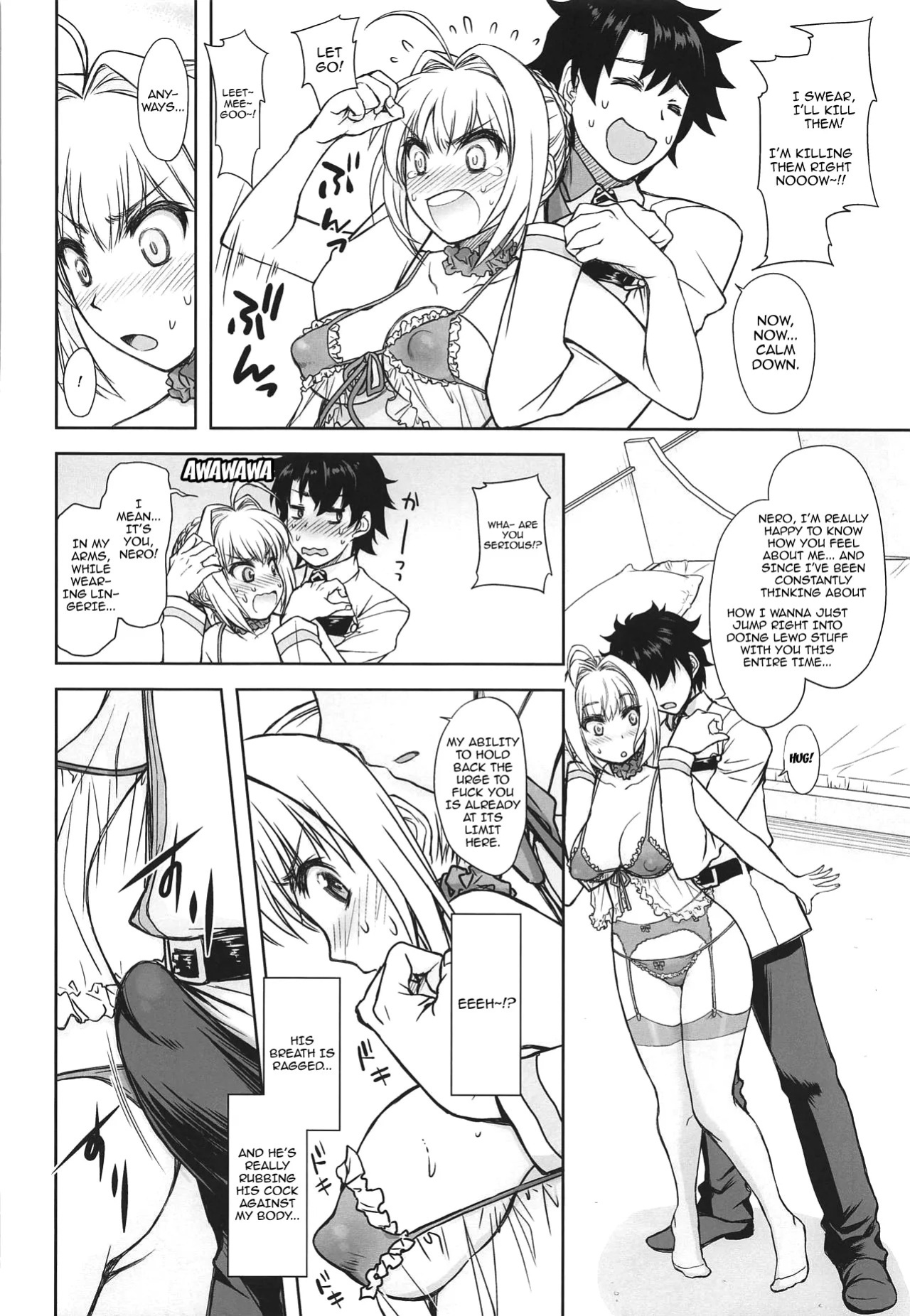 (COMIC1☆15) [Jyaraya (Morishima Petit)] Lingerie Koutei o Dounika Shichaitai! | I Want to Do Something About the Lingerie Empress! (Fate/Grand Order) [English] {Doujins.com}
