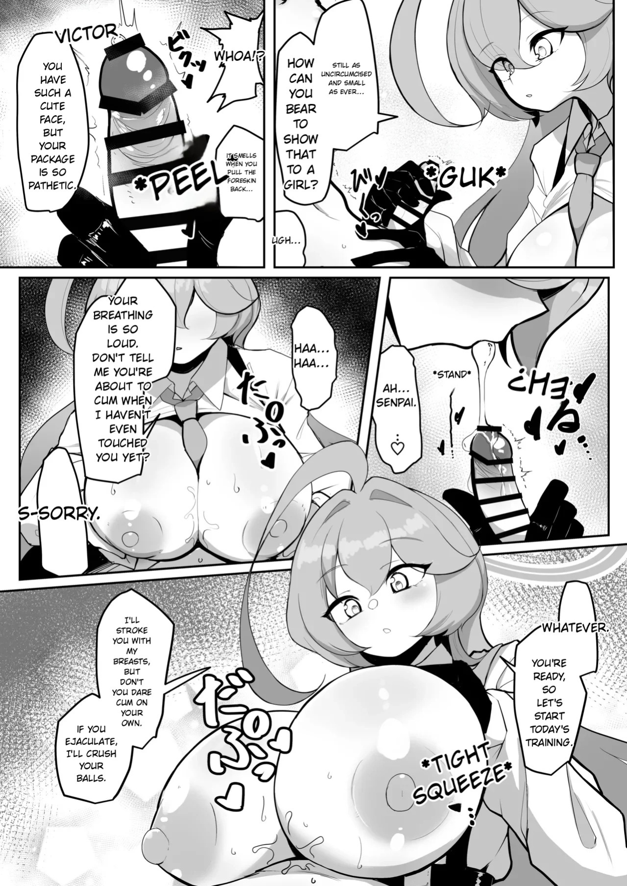 [Kumasan Renpou (Kumasan)] Futanari Maso Hoshino-chan VS Do-S Yume Senpai (Blue Archive)(MTL)(English)