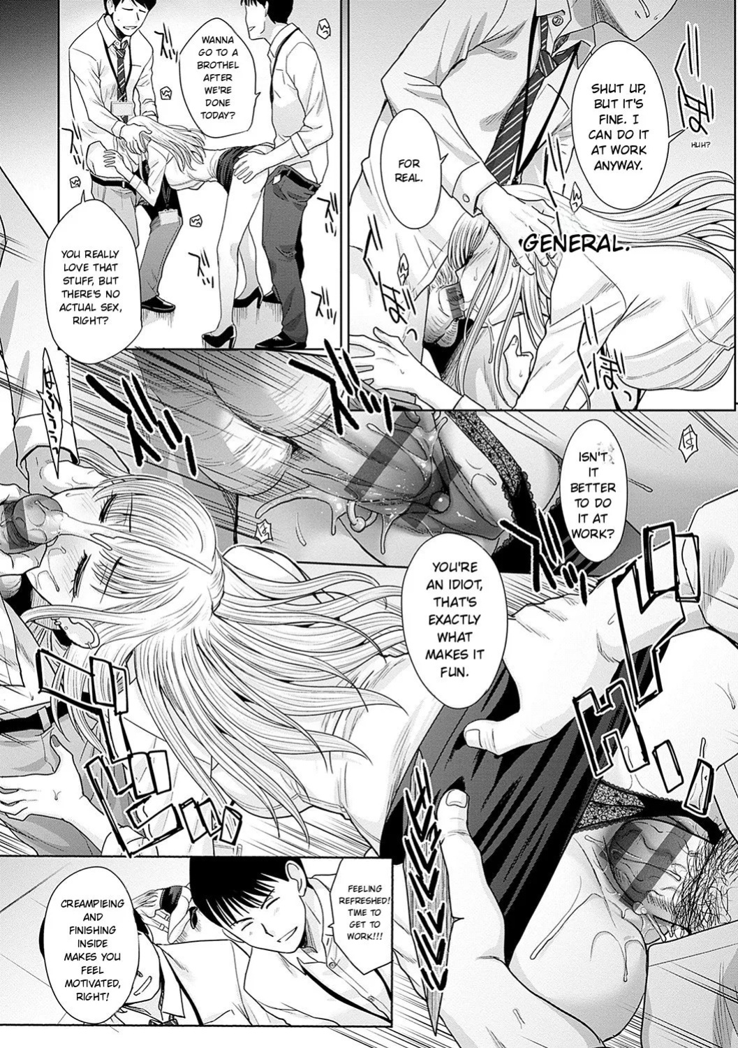 [Itaba Hiroshi] Tsukiyono Kachou wa Gal o Yamerarenai - Tsukiyono The manager can't quit a gal [English]