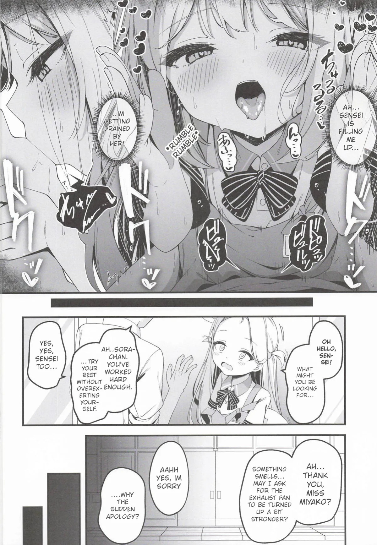 (C108) [Tsukuten (Madoka Tsukumo)] Hatsujou Usagi Tairyou Hassei!? | Many Rabbits in Heat (Blue Archive) [English]