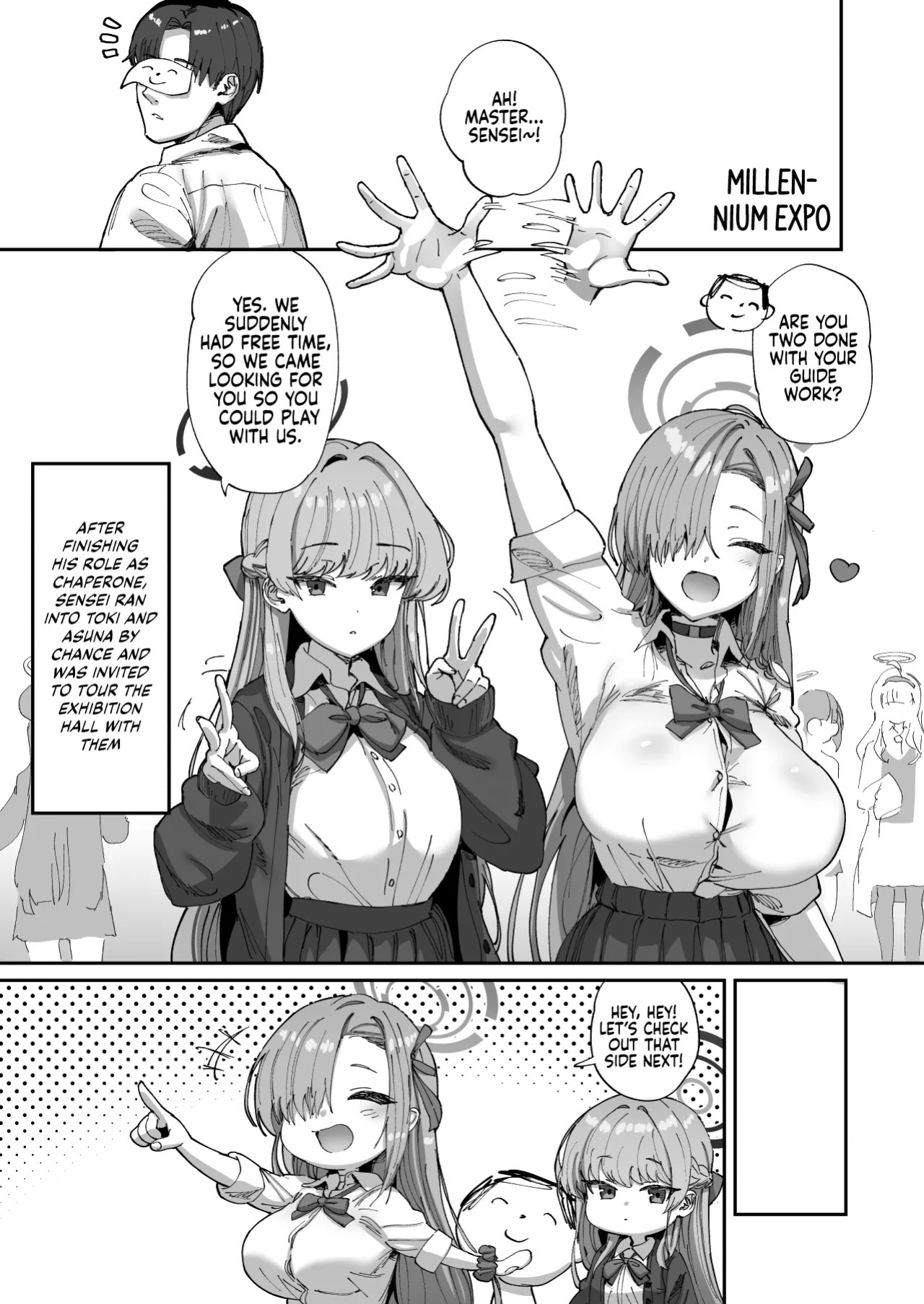 [Hikagemon (Tenpiboshi)] Asuna to Toki to Sex Shinai to Derarenai Heya | A Room You Can’t Leave Without Having Sex with Asuna & Toki (Blue Archive) [English] [DKKMD Translations] [Digital]