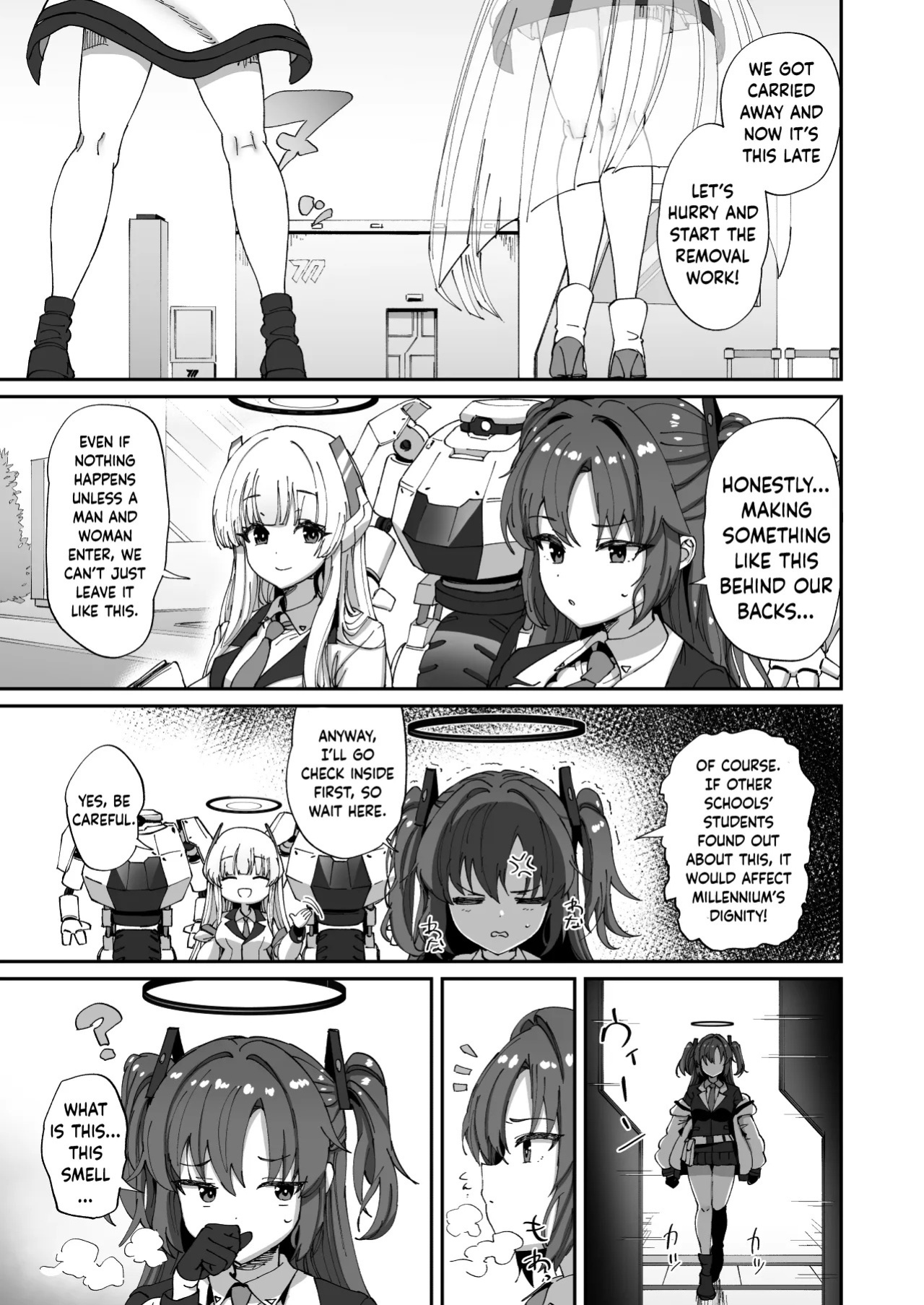 [Hikagemon (Tenpiboshi)] Asuna to Toki to Sex Shinai to Derarenai Heya | A Room You Can’t Leave Without Having Sex with Asuna & Toki (Blue Archive) [English] [DKKMD Translations] [Digital]