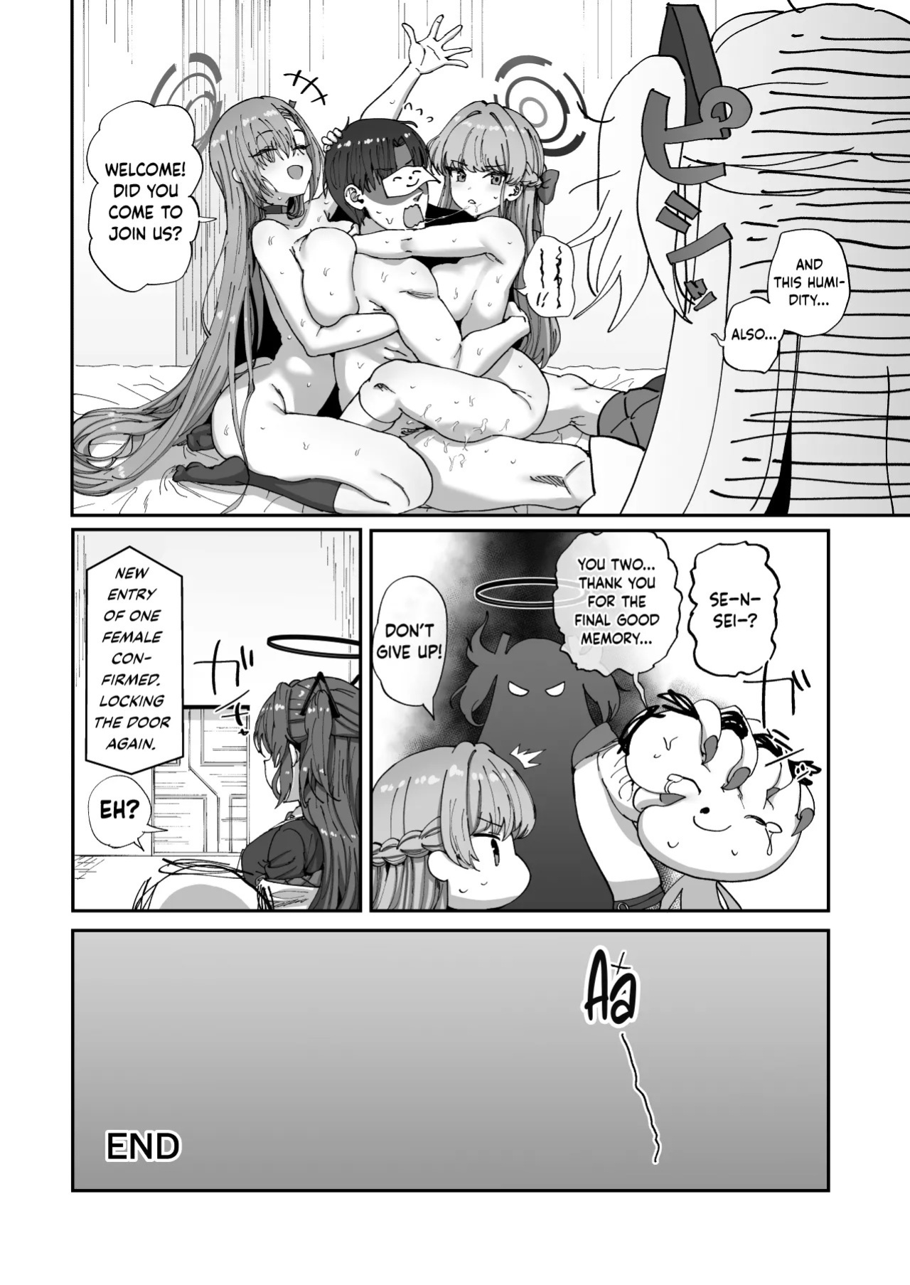 [Hikagemon (Tenpiboshi)] Asuna to Toki to Sex Shinai to Derarenai Heya | A Room You Can’t Leave Without Having Sex with Asuna & Toki (Blue Archive) [English] [DKKMD Translations] [Digital]