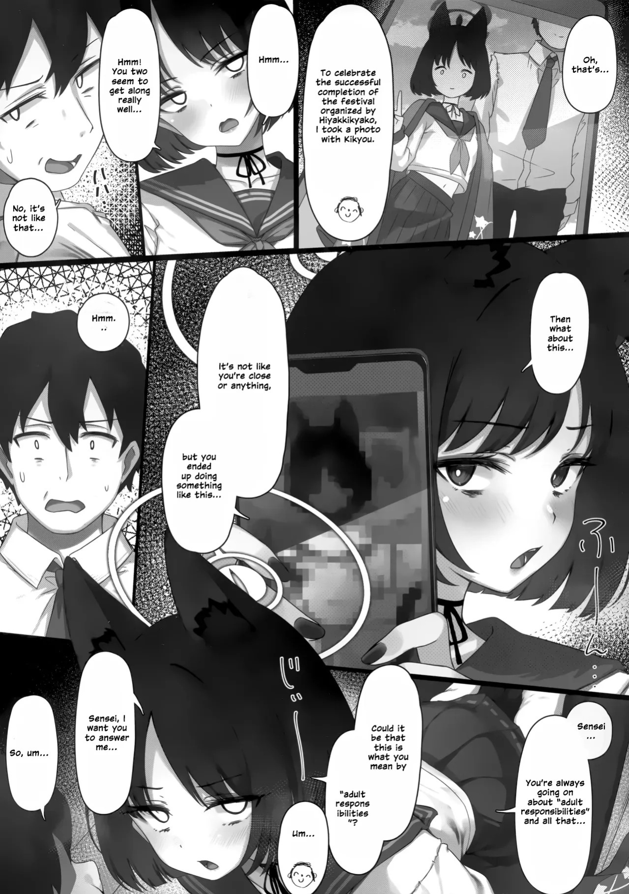(C107) [Yoneya (hyouta)] Kikyou to Kazusa ga Irekawacchau Hanashi 2 | The Story of Kikyou and Kazusa Swapping Places, Part 2 (Blue Archive) [English] [Winggxrd]