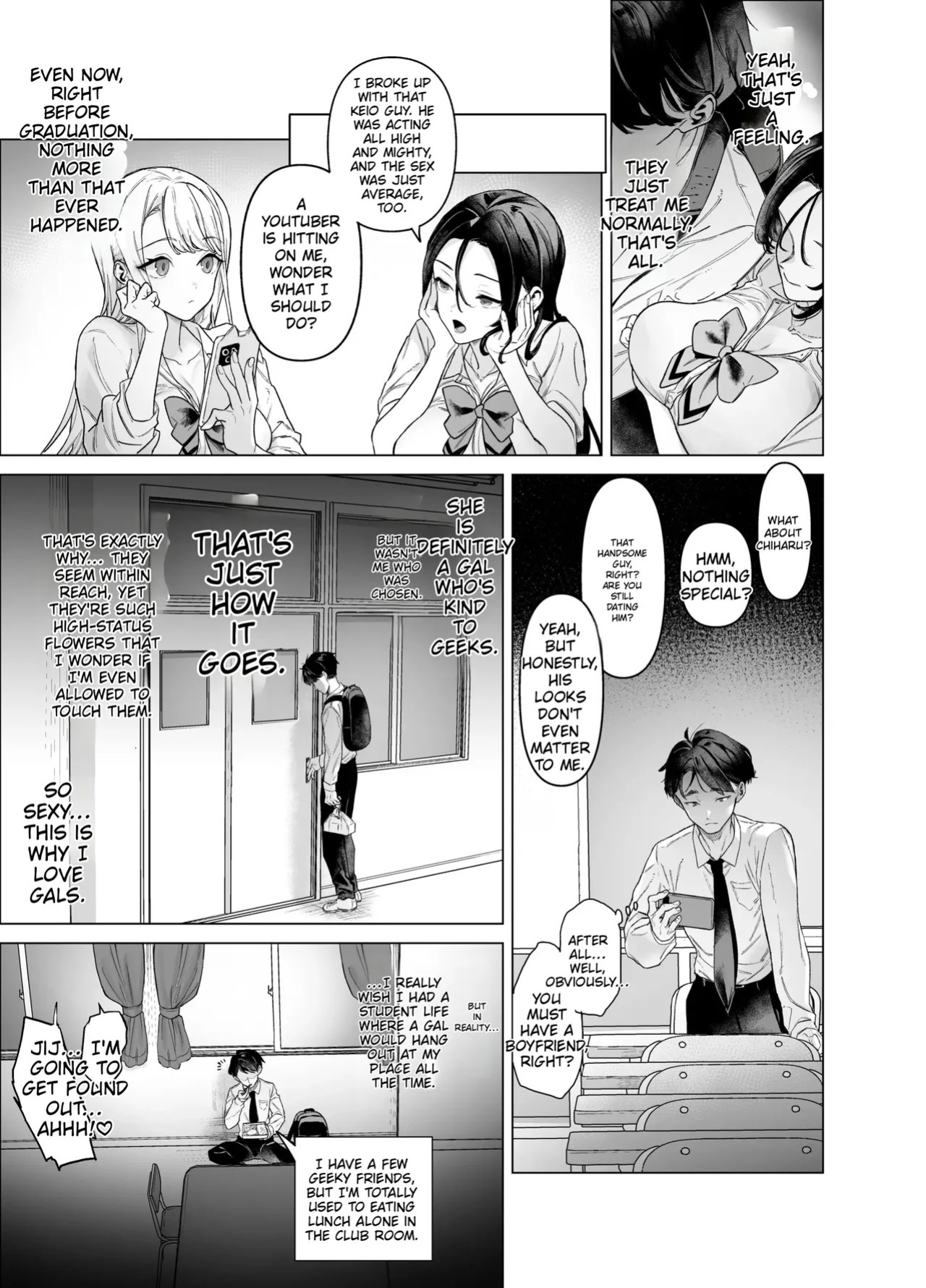 [Aomizuan (Ohkami Ryosuke)] Shitate ni wa Denai kedo Chinko ni wa Yowai Gyaru-chan to Kyokon Otaku! | A gal who doesn't act submissive but is weak for a big cock, and a huge-dicked otaku. [English]