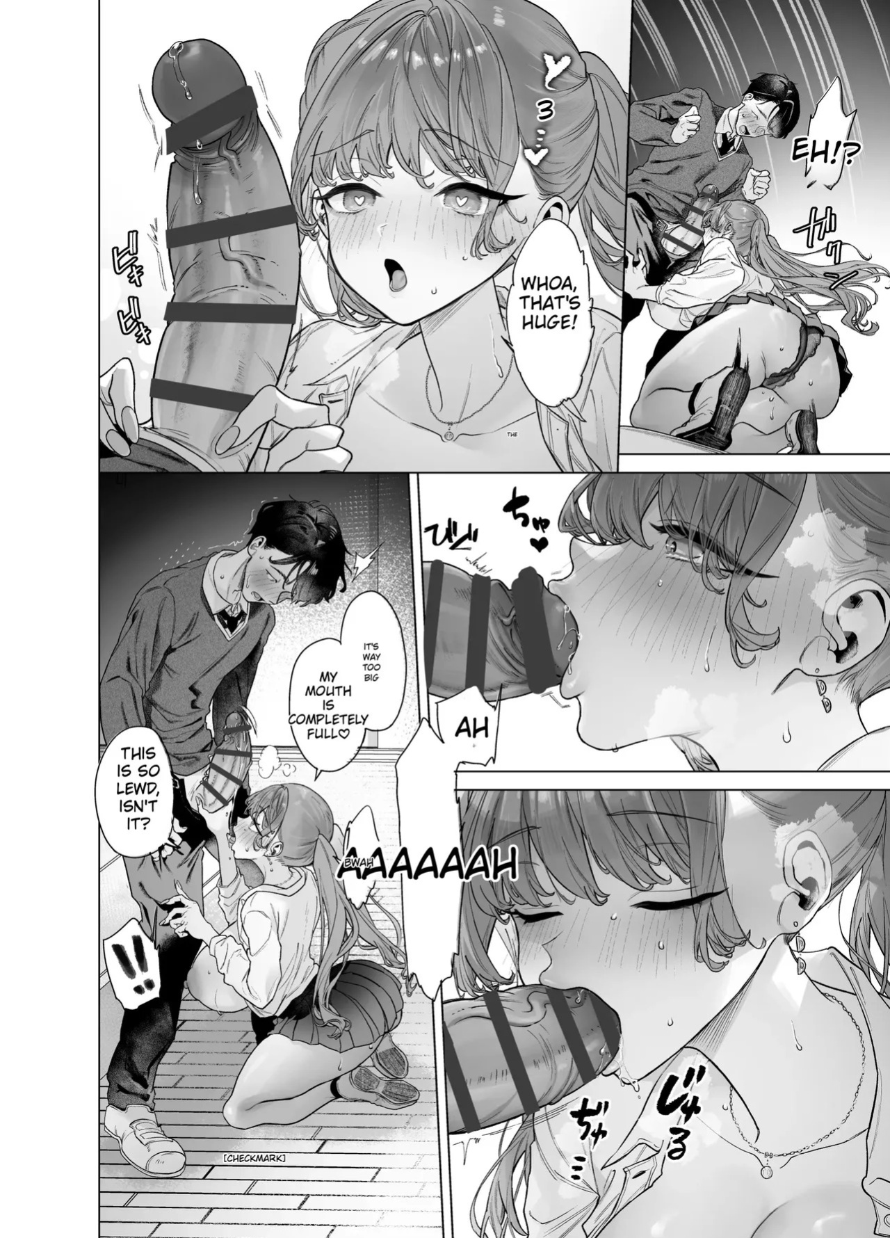 [Aomizuan (Ohkami Ryosuke)] Shitate ni wa Denai kedo Chinko ni wa Yowai Gyaru-chan to Kyokon Otaku! | A gal who doesn't act submissive but is weak for a big cock, and a huge-dicked otaku. [English]