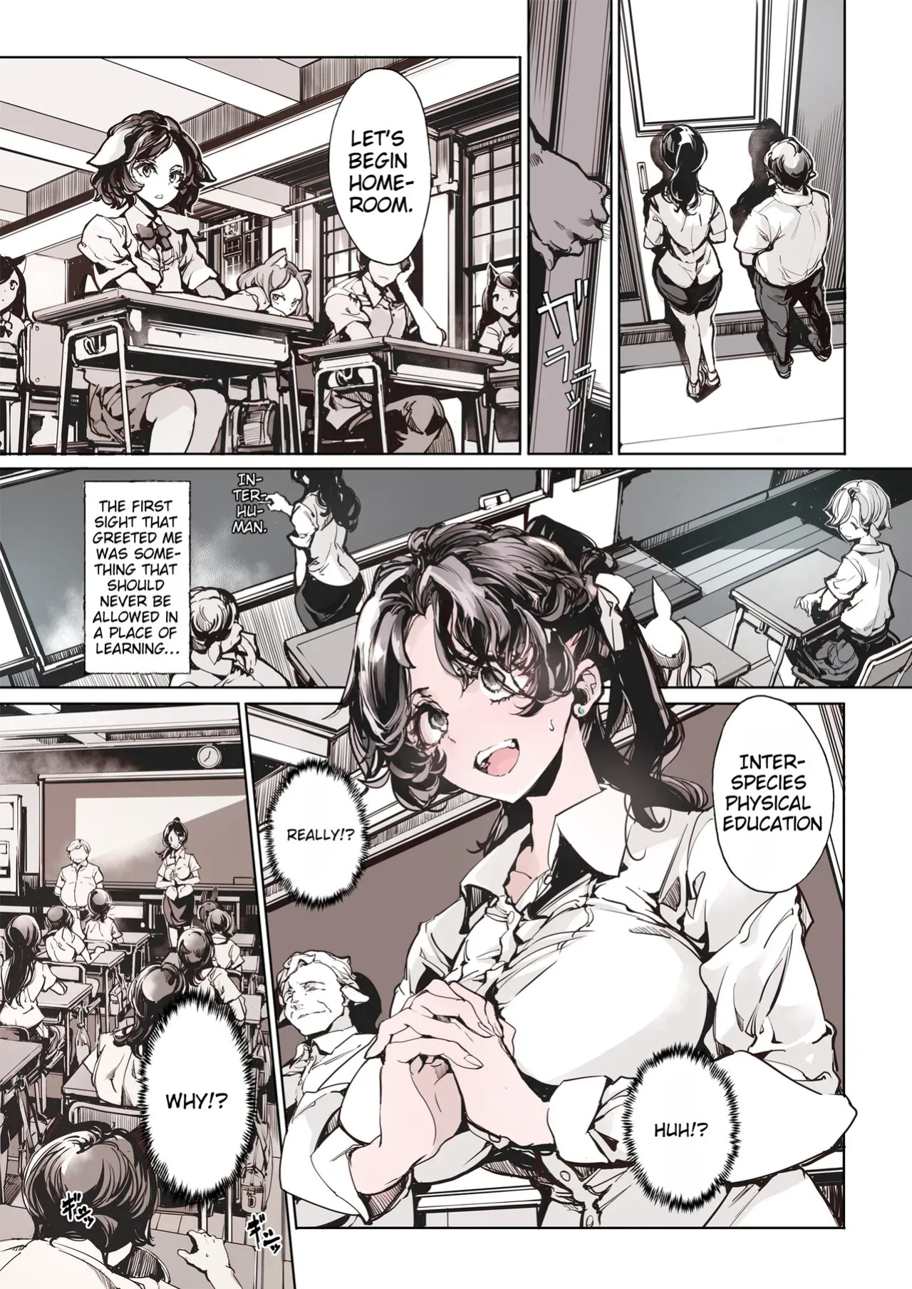 [The Eternal Organ from 70's Generation (Ohagi-san)] Lycanthropos no Seijijou 2 - Lycanthropos's Sex Life 2 [Digital] [MTL]