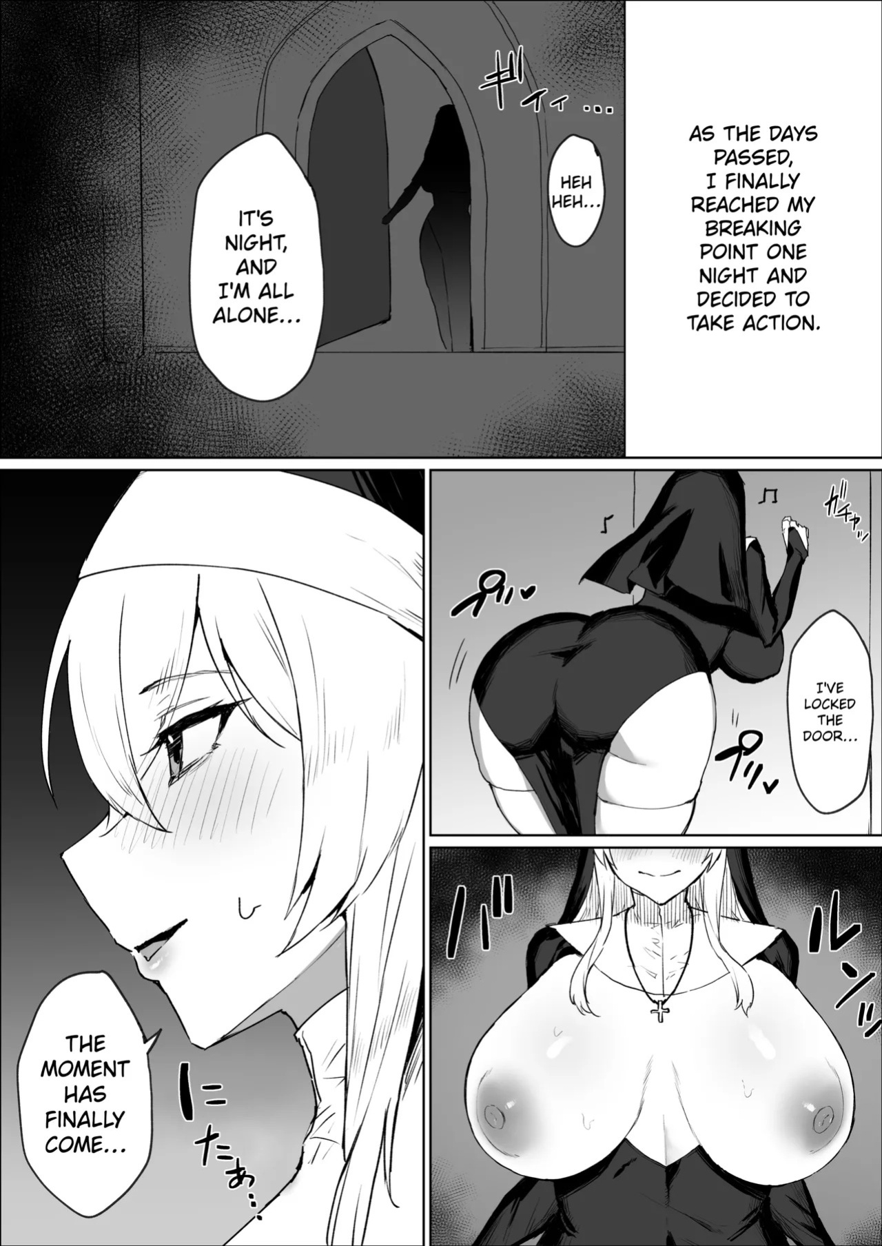[Kataku no Hito (Musou)] The Story Of A Futanari Nun Jerking Off In The Confessional Booth [English]