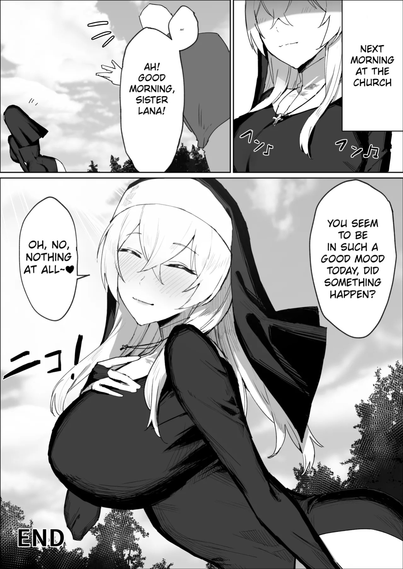[Kataku no Hito (Musou)] The Story Of A Futanari Nun Jerking Off In The Confessional Booth [English]