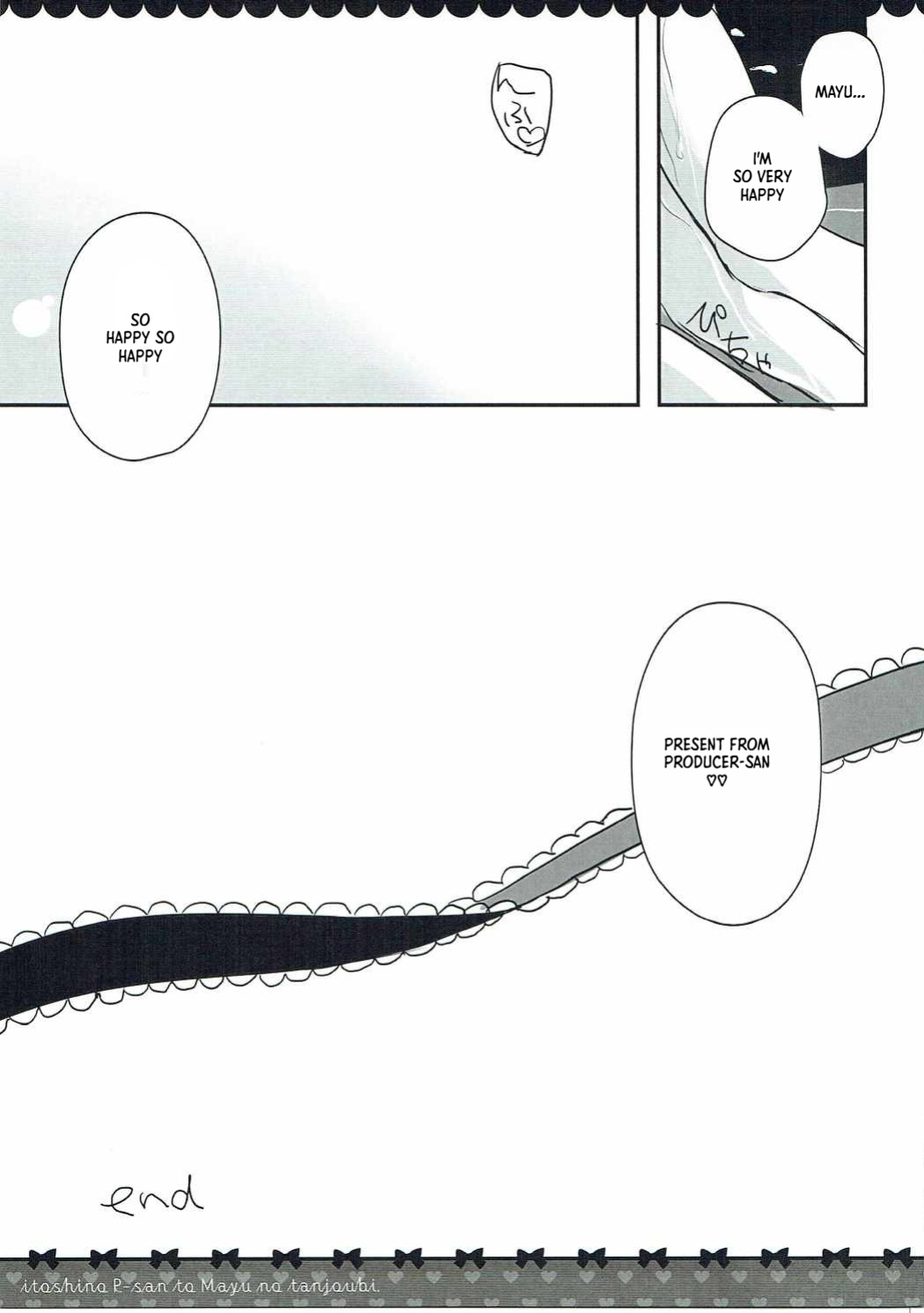 (Utahime Teien 8) [Marshmalloya (Maroya Kayo)] Itoshi no P-san to Mayu no Tanjoubi. (THE IDOLM@STER CINDERELLA GIRLS) [English] [XO Manga]