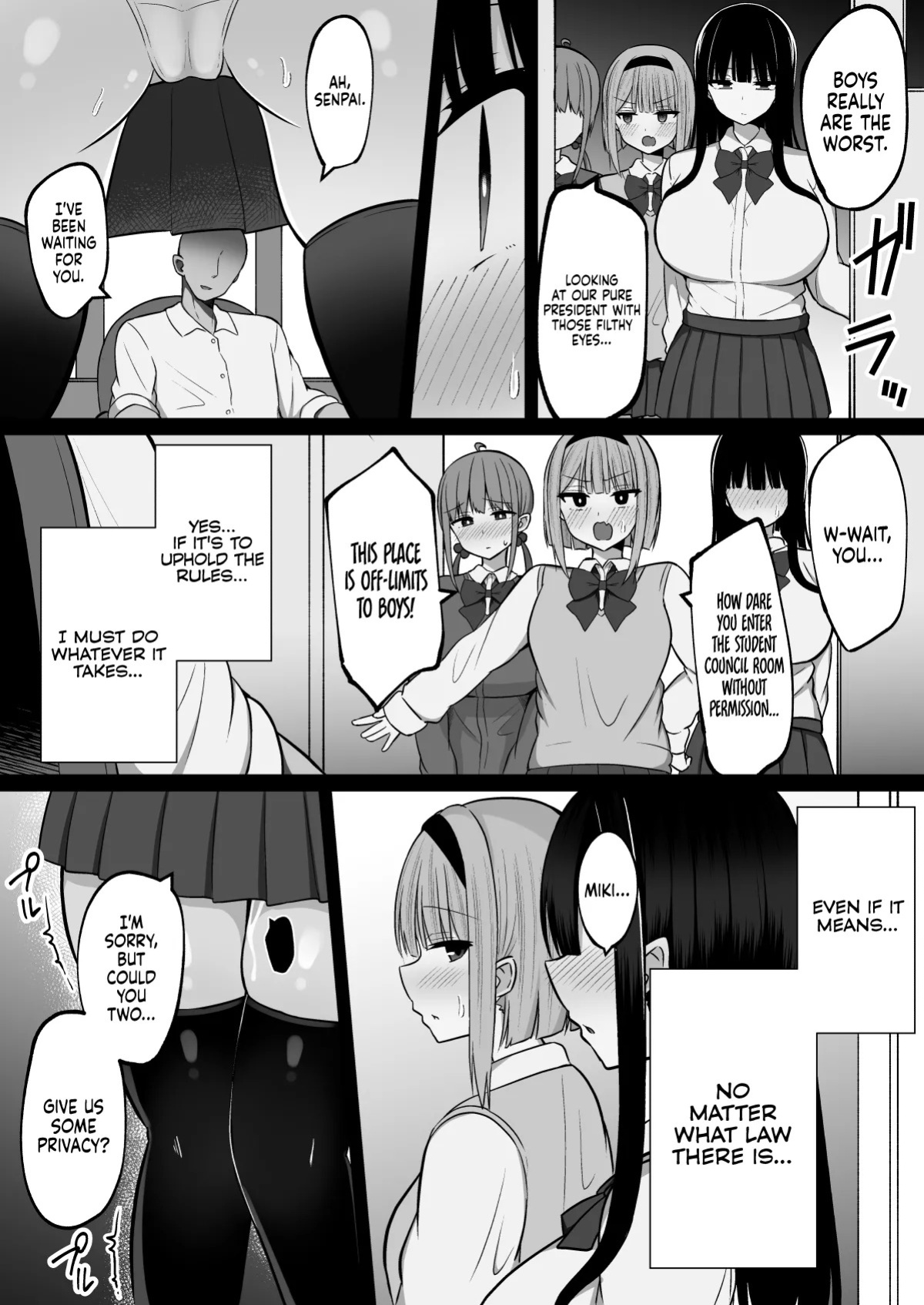 [Cinnamon Shima] Inshin no Miko 2 ~ Itsumo Majime na Seitokai Chou wa Mura no Orokite de Bokki Chinpo ni Sakaraezu, Dosukebe Fukujuu Chin Kobi Sekkusu Shitetara Seitokai Houkai Shimashita | Priestess of the Lewd God 2: The Always-Serious Student Council P