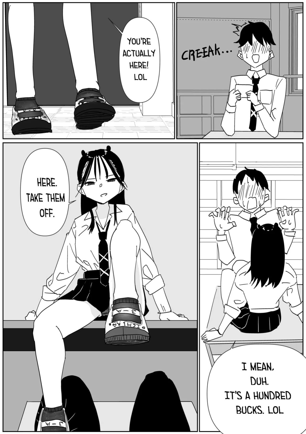 [Sockshop / ヤバい靴下屋さん] Forced to Buy Classmate's Stinky Socks