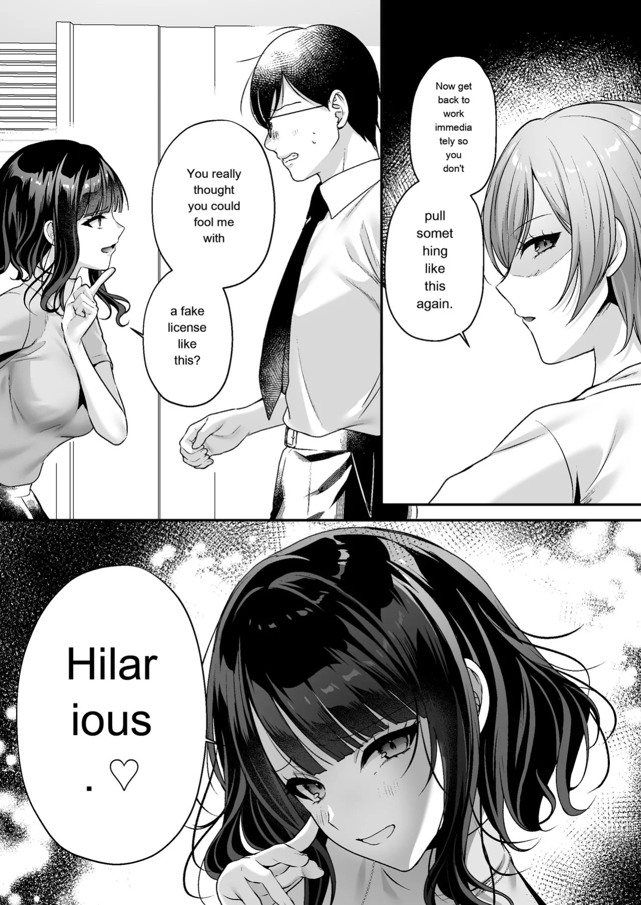 [Minamihamaya (Minamihama Yoriko)] Tanetsuke License ~Onna Joushi Wakarase Hen~ | Breeding License: Teaching My Female Boss a Lesson Edition [English] [MTL]