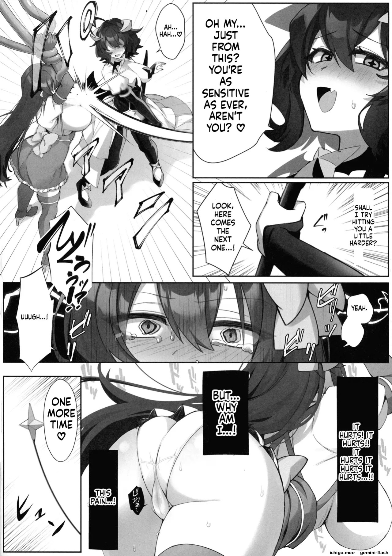 (C105) [Neruneru 7mm (Nanami Neru)] Mahou Shoujo Hikagyaku Yuugi Muchiuchi Hen | Magical Girl Masochistic Reversible Game: Whipping Arc (Mahou Shoujo Ni Akogarete) [English]