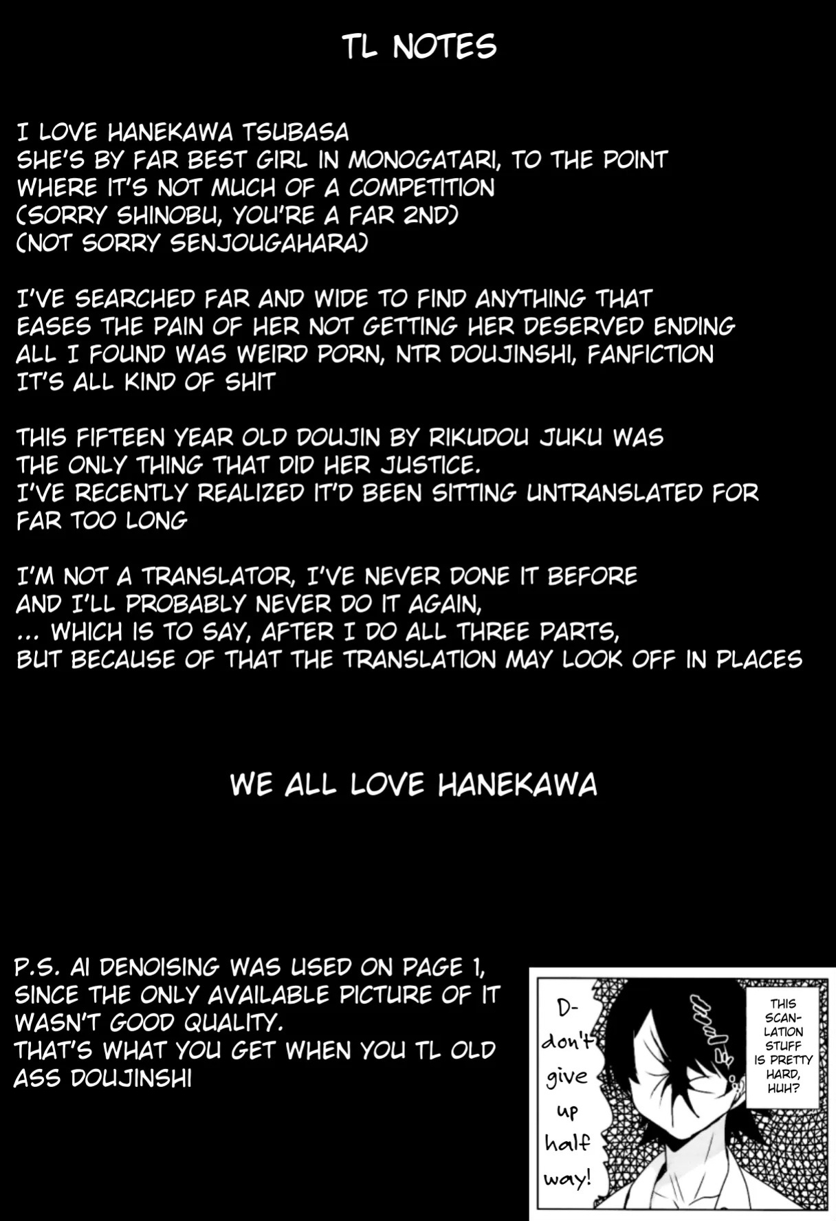 (C78) [Rikudou Juku (Rikudou Koushi)] ROOT HANEKAWA (Bakemonogatari) [English] [vladulenta]