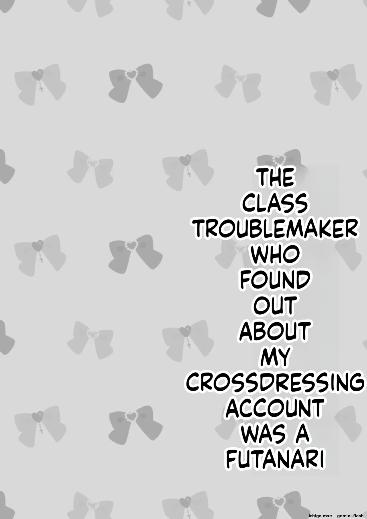 "Oshiruko Vibes (Piri-Piri Scallion)" — The person I exposed turned out to be the class troublemaker—who was a *futanari*.